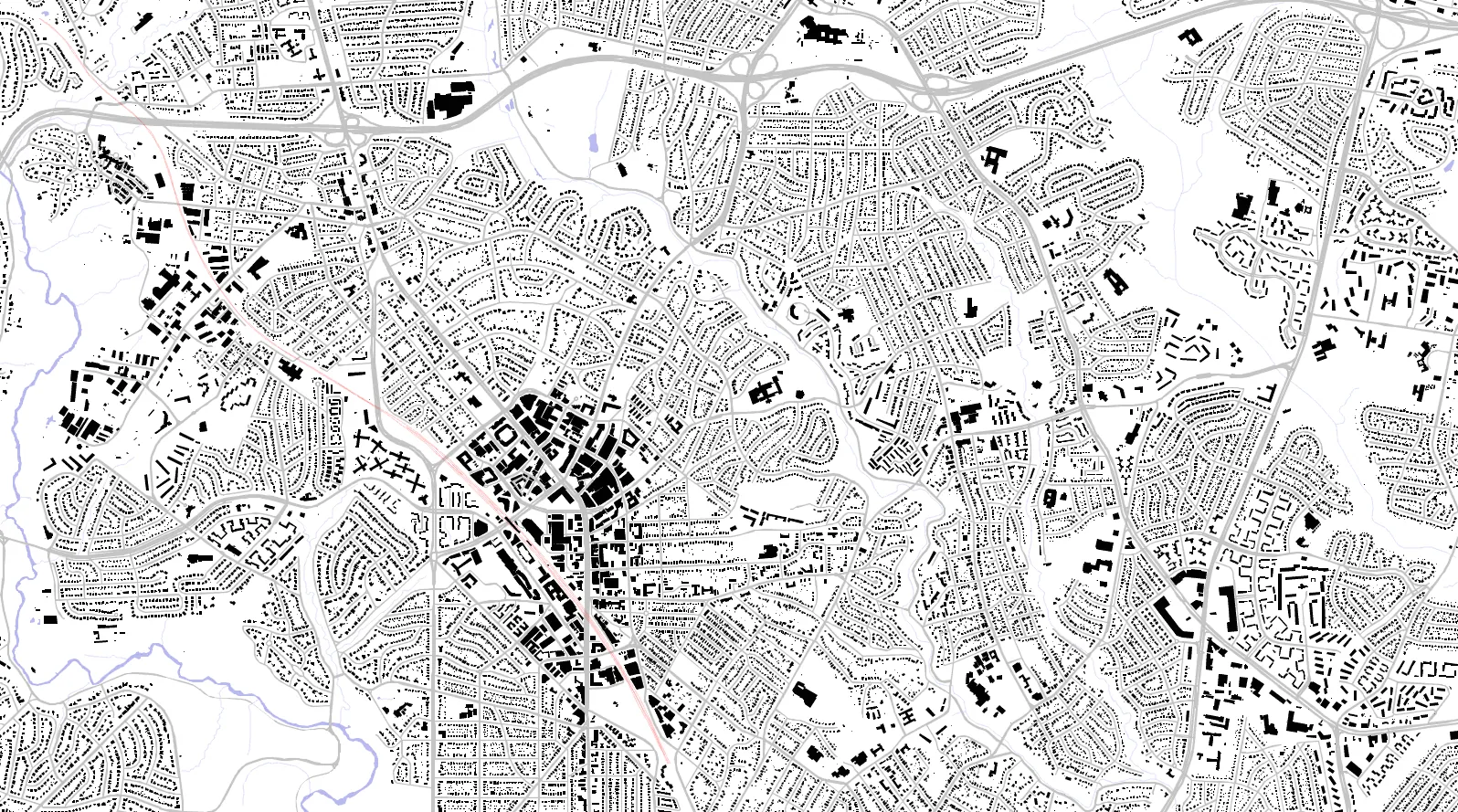 Silver Spring figure ground plan