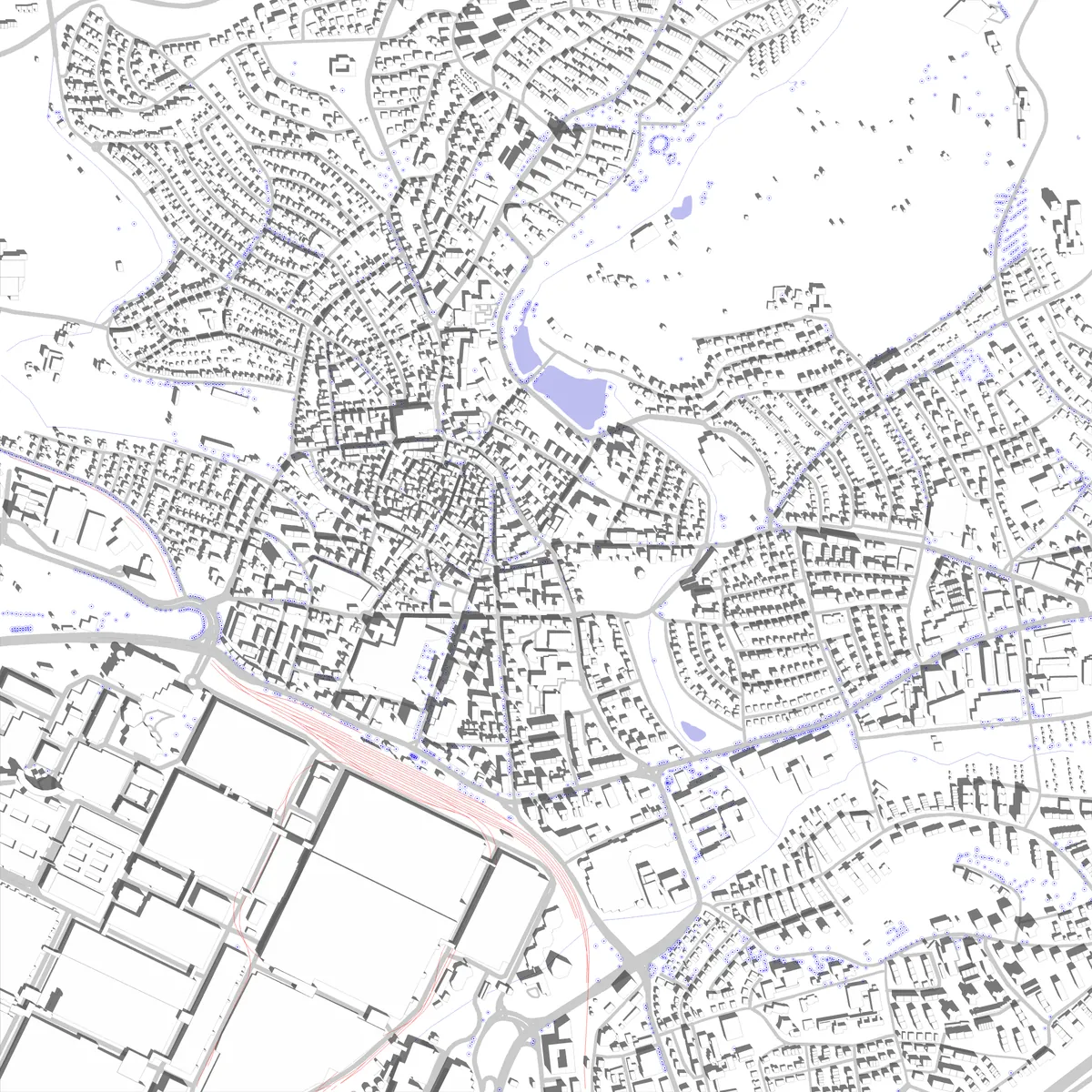 Sindelfingen site plan (2.5 km)