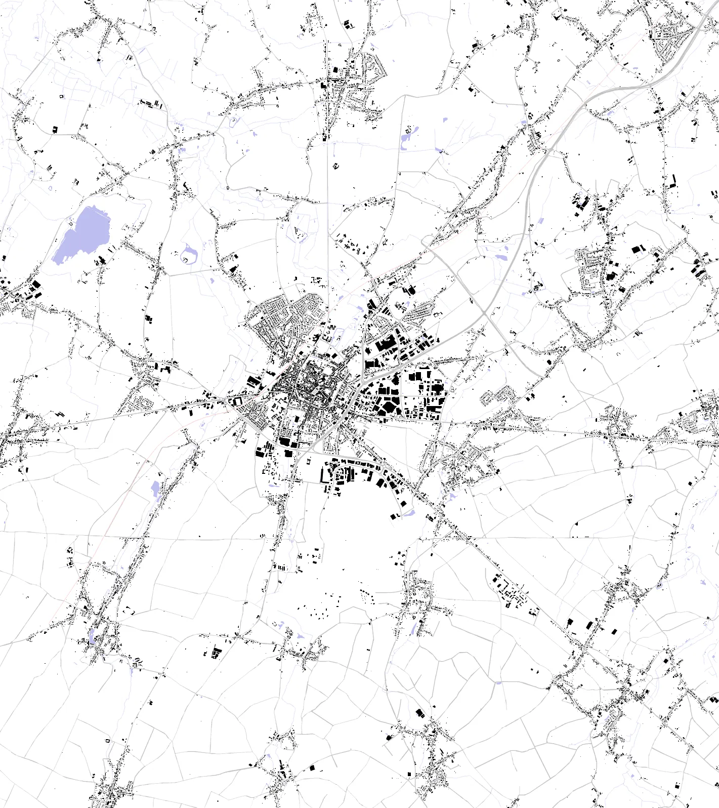 Sint-Truiden figure ground plan