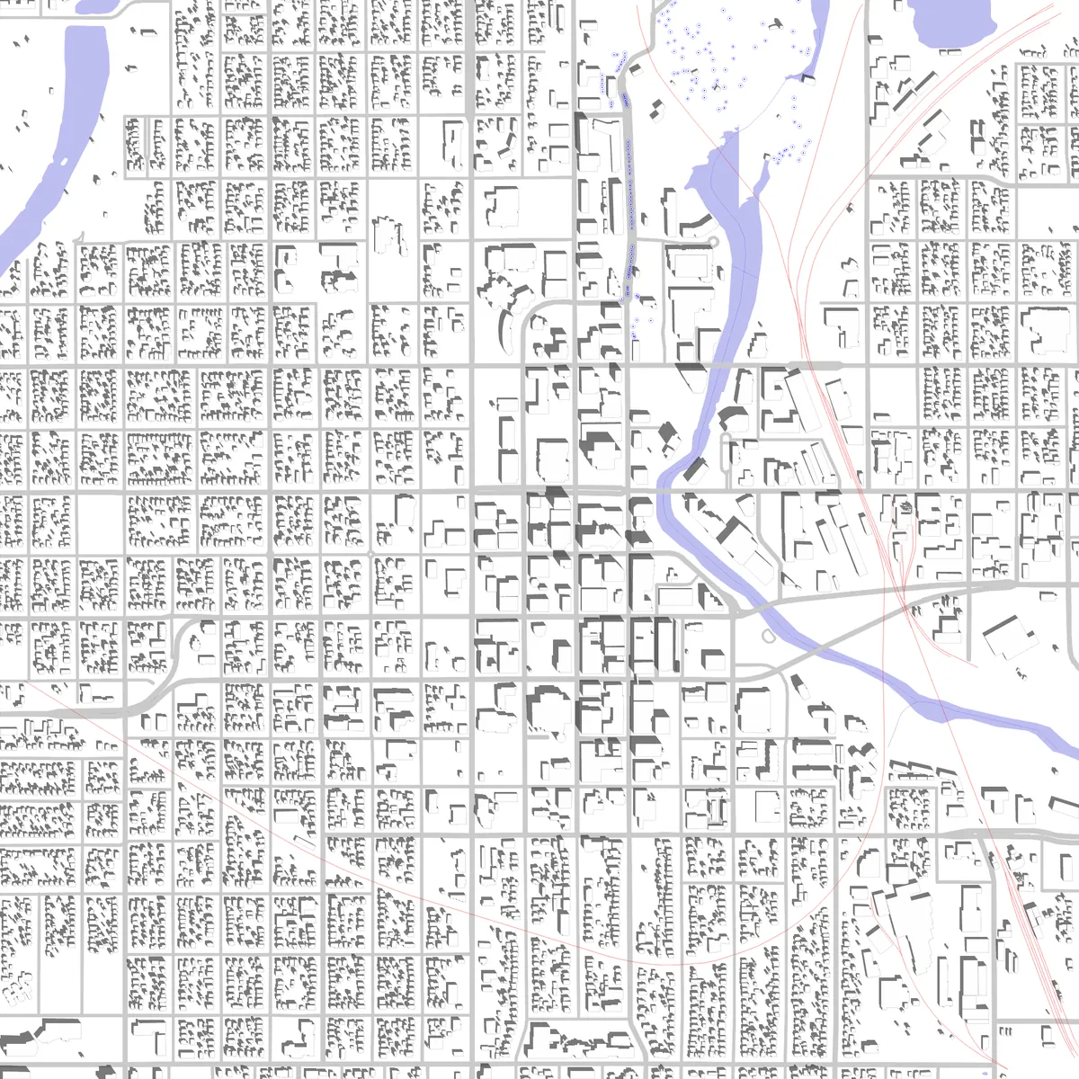 Sioux Falls site plan (2.5 km)