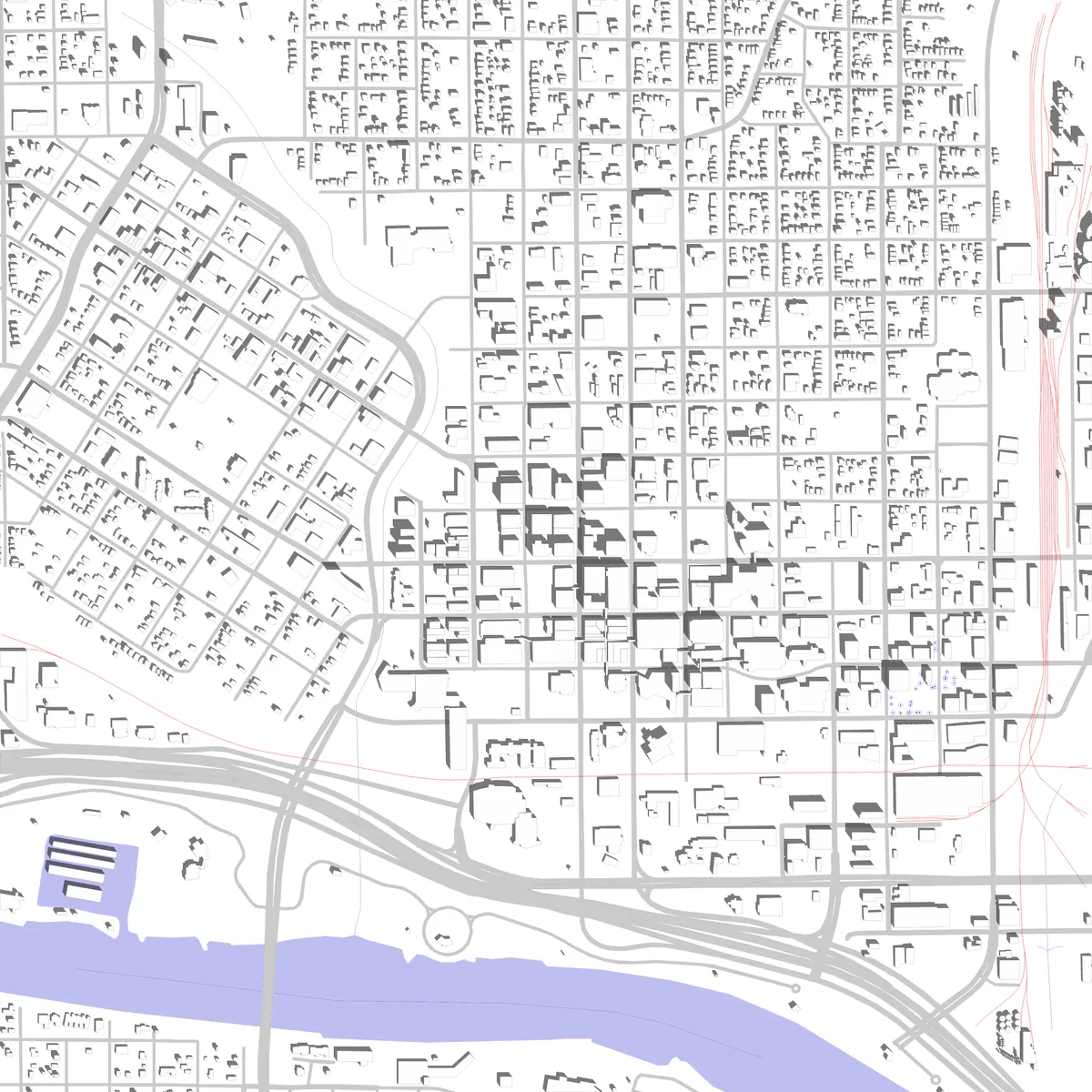 Sioux City site plan (2.5 km)