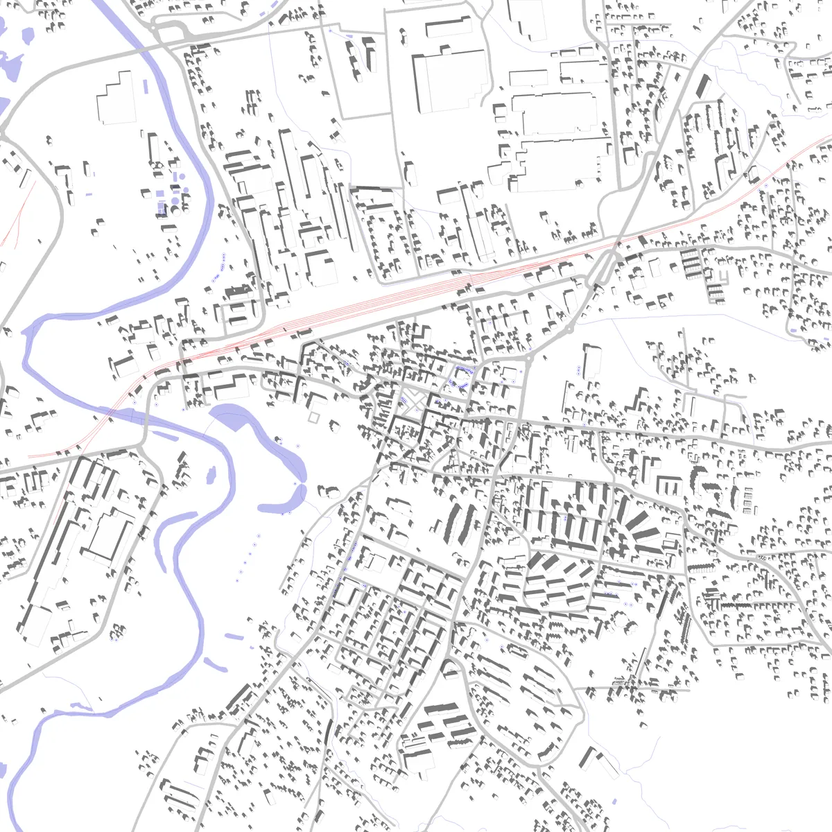 Skawina plan zagospodarowania (2,5 km)