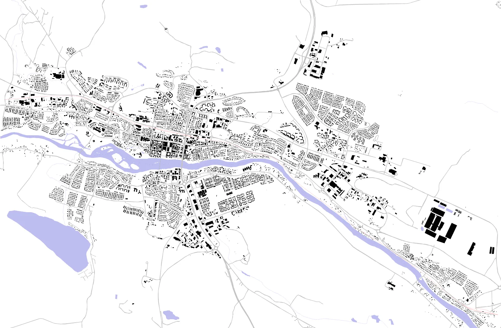 Skellefteå figure ground plan