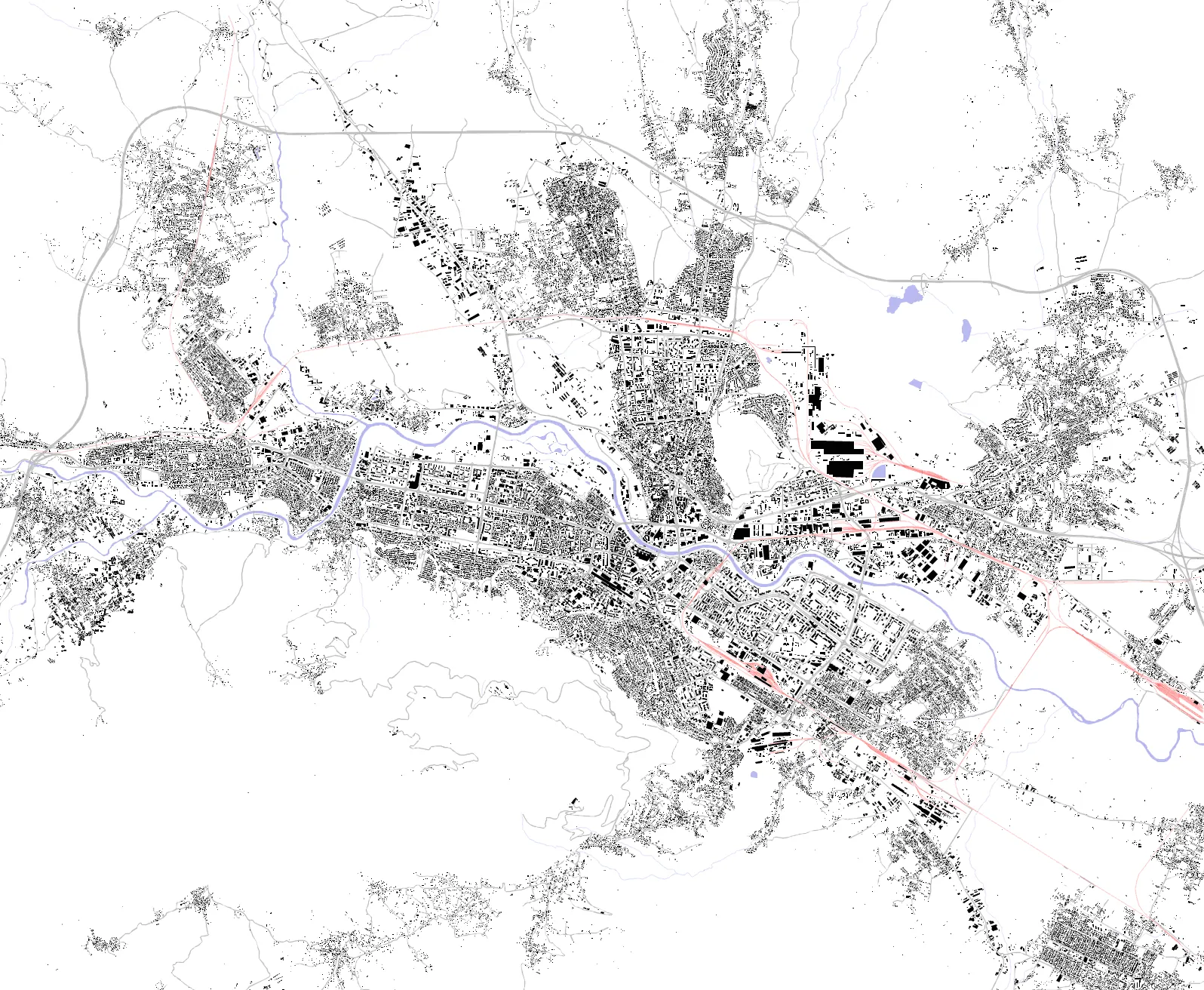 Skopje figure ground plan
