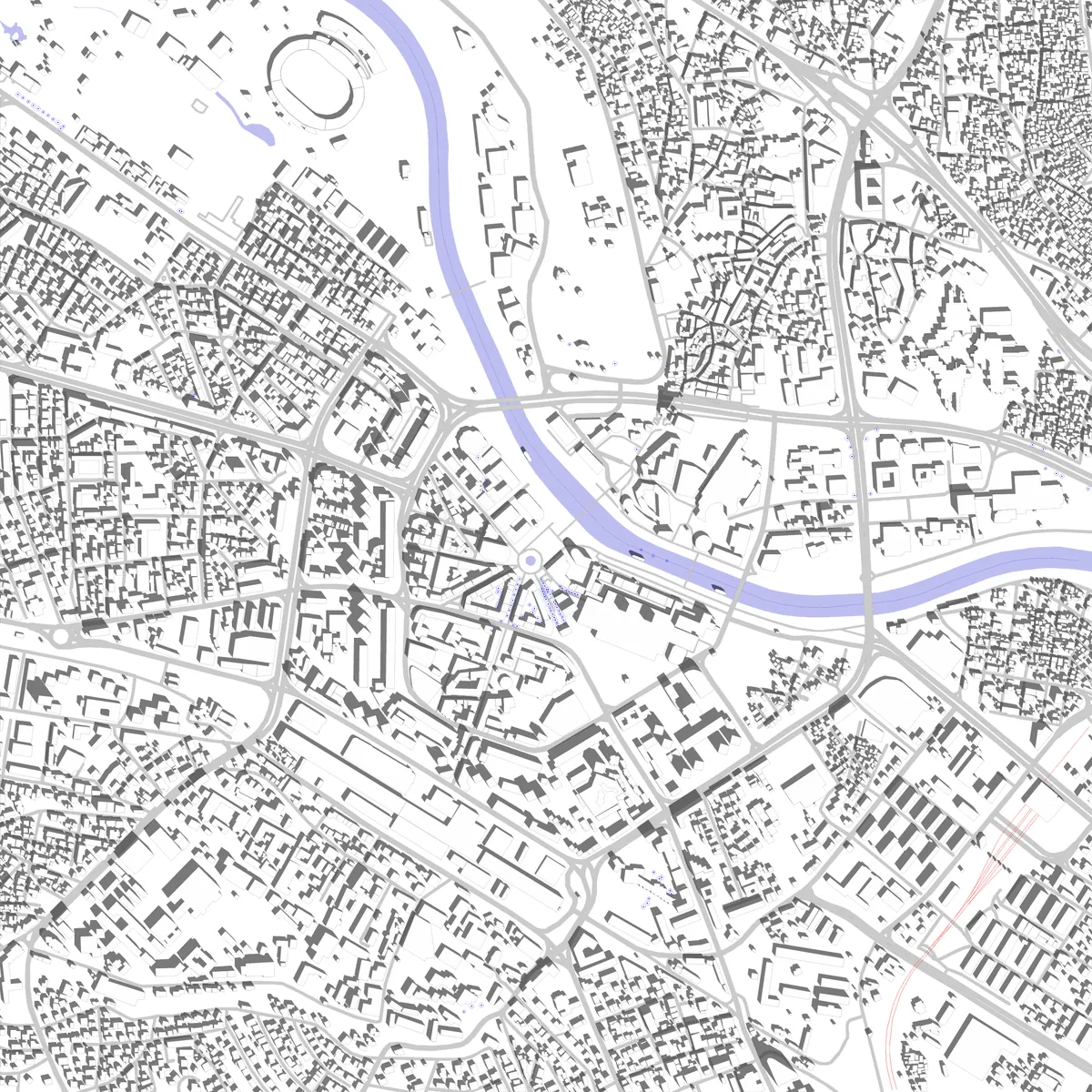 Skopje site plan (2.5 km)