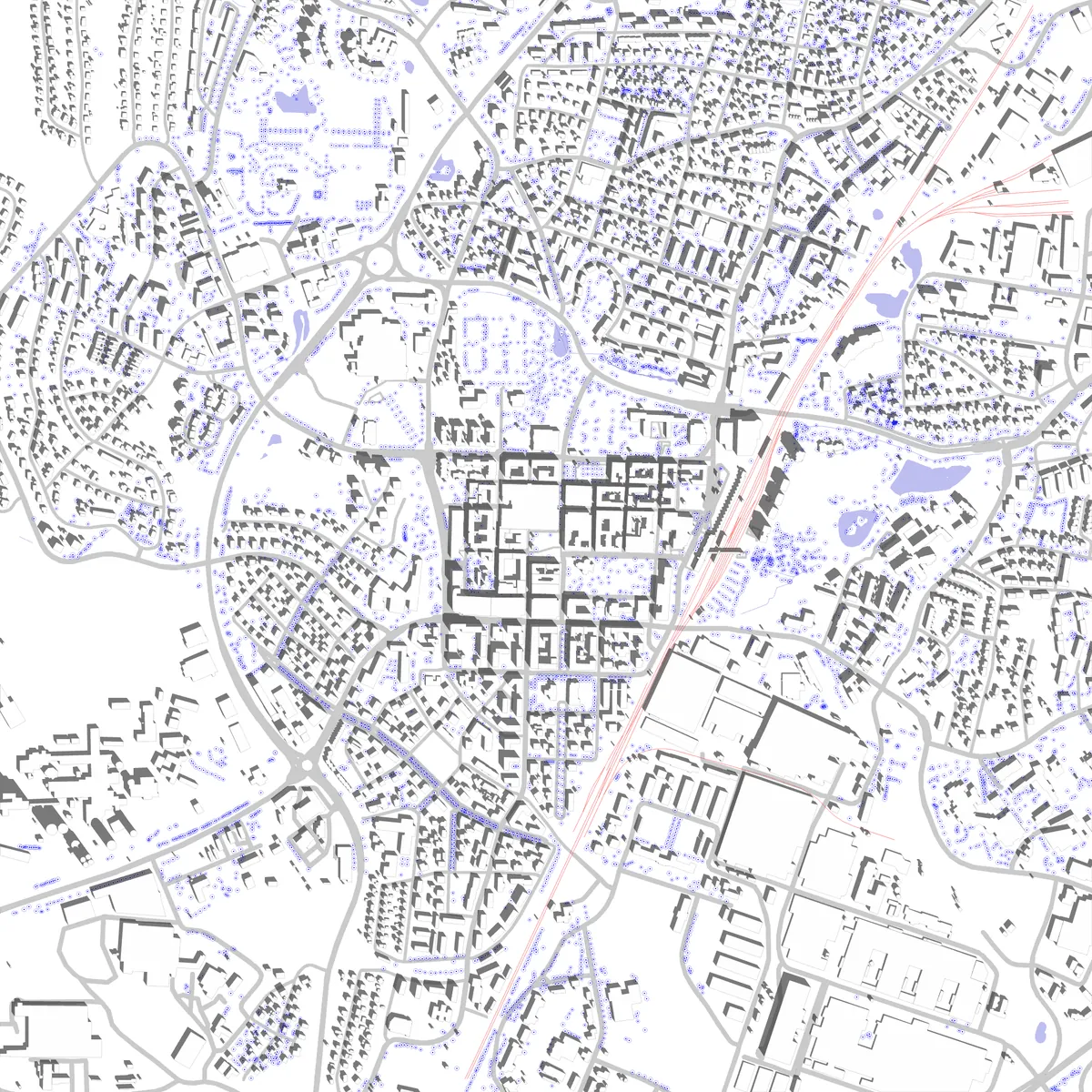 Skövde situationsplan (2,5 km)