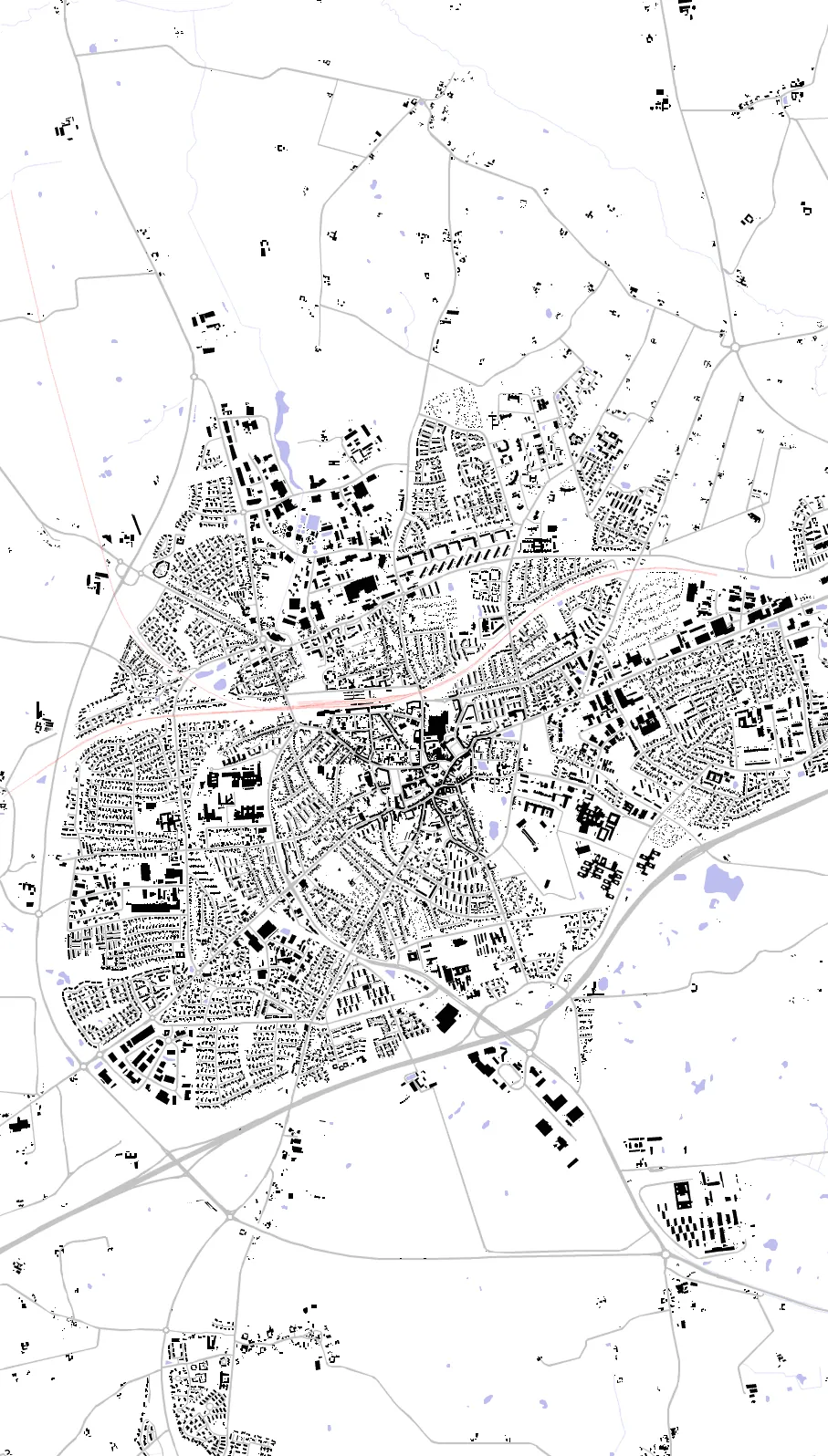Slagelse figur-grund-plan
