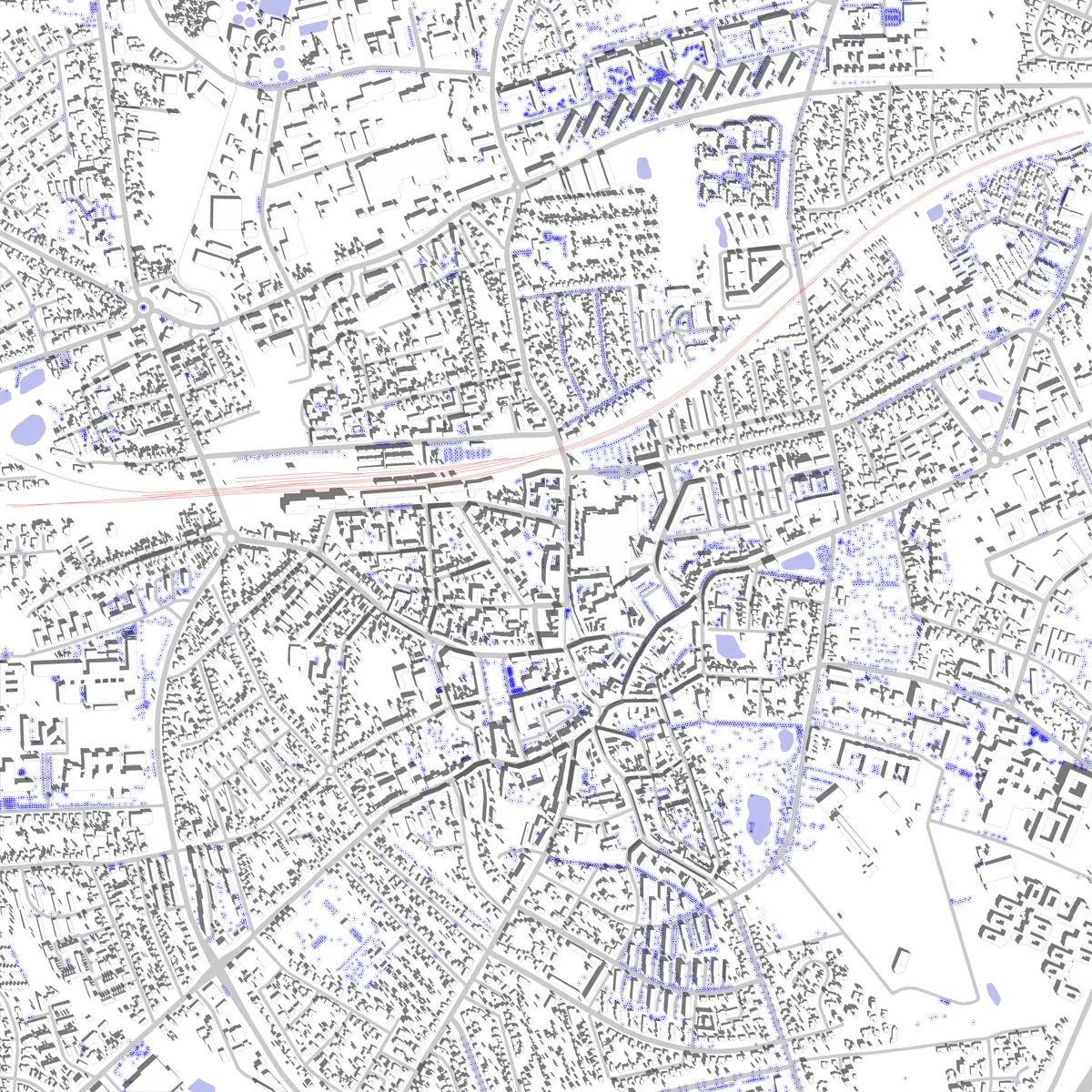 Slagelse situationsplan (2,5 km)