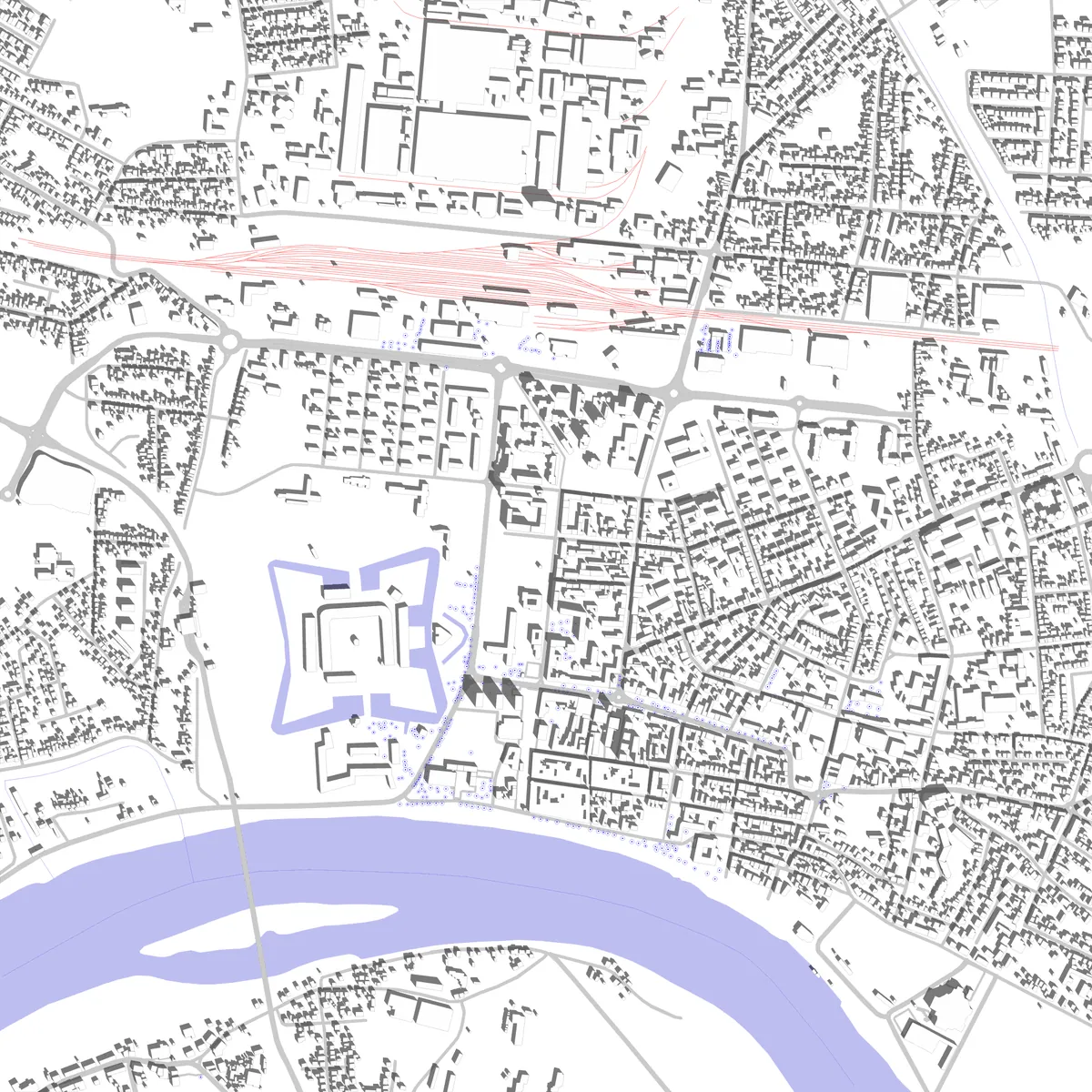 Slavonski Brod site plan (2.5 km)