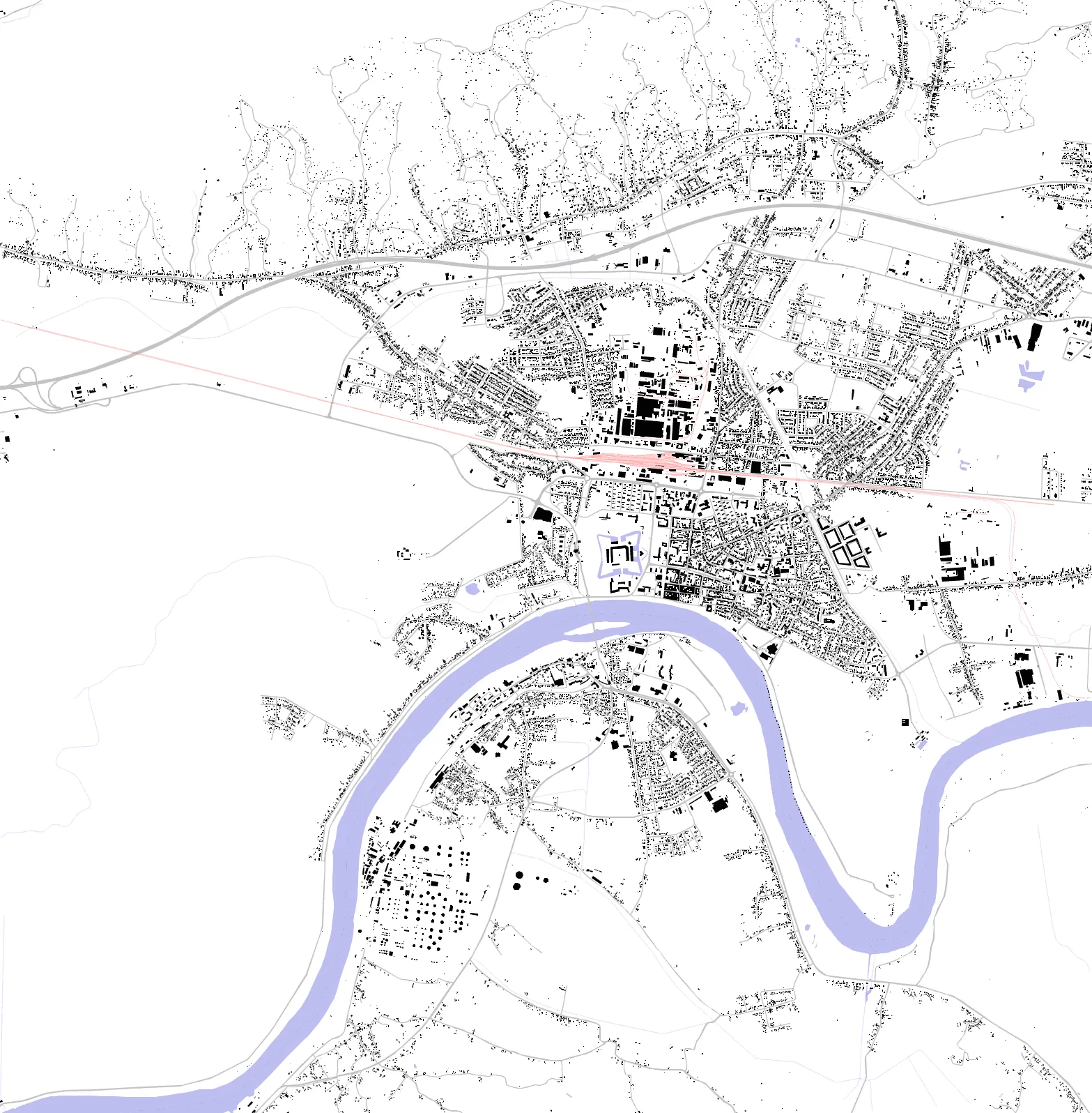 Slavonski Brod figure ground plan