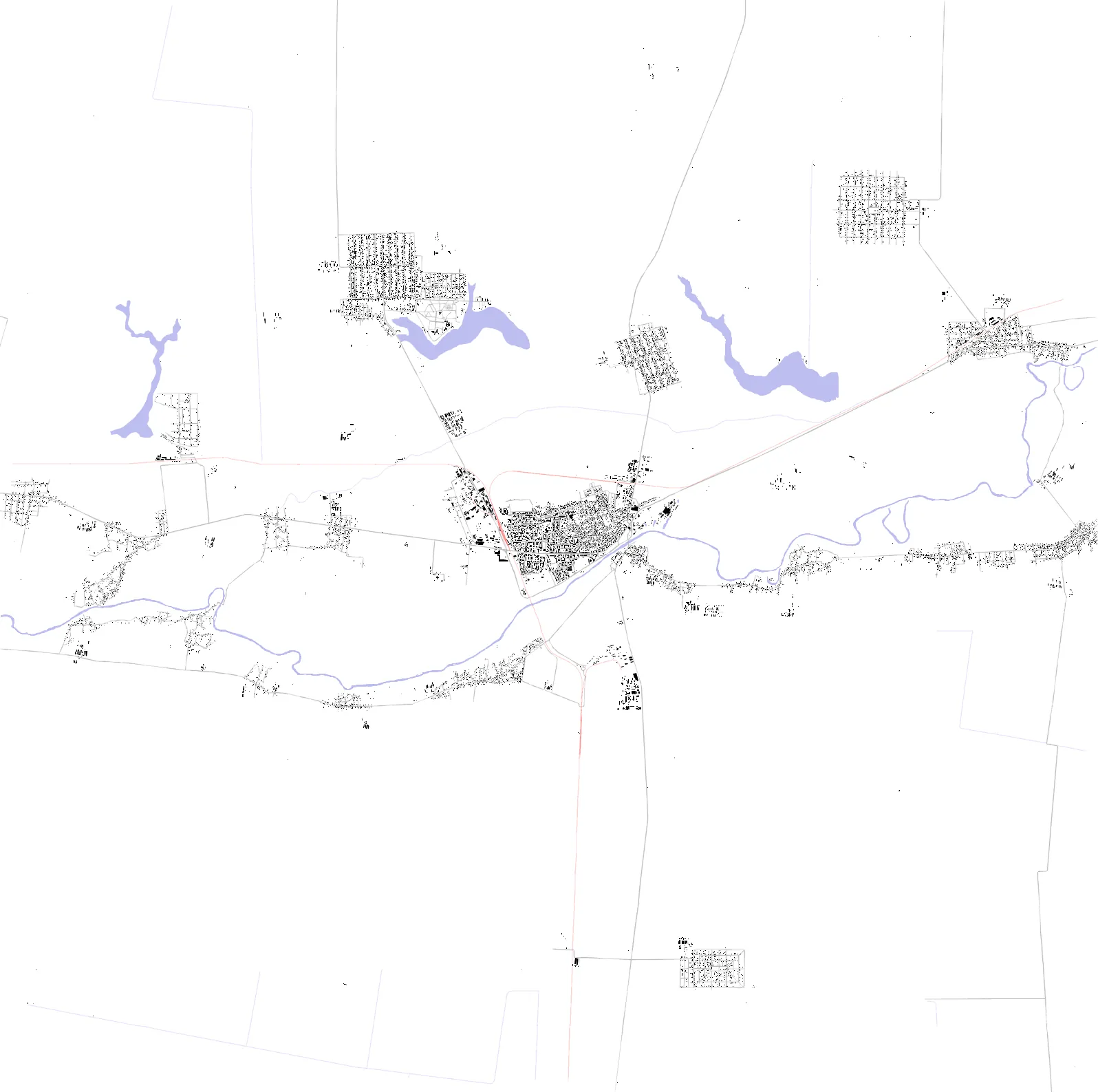 Slobozia figure ground plan