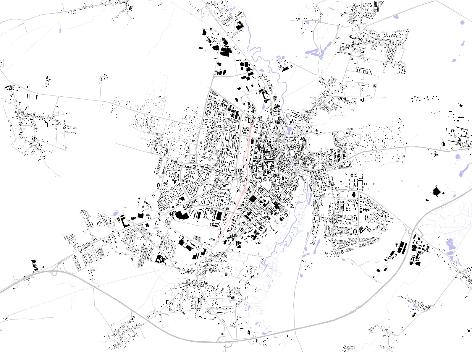 Słupsk figure ground plan