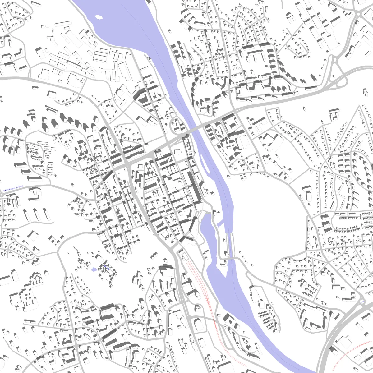 Södertälje situationsplan (2,5 km)