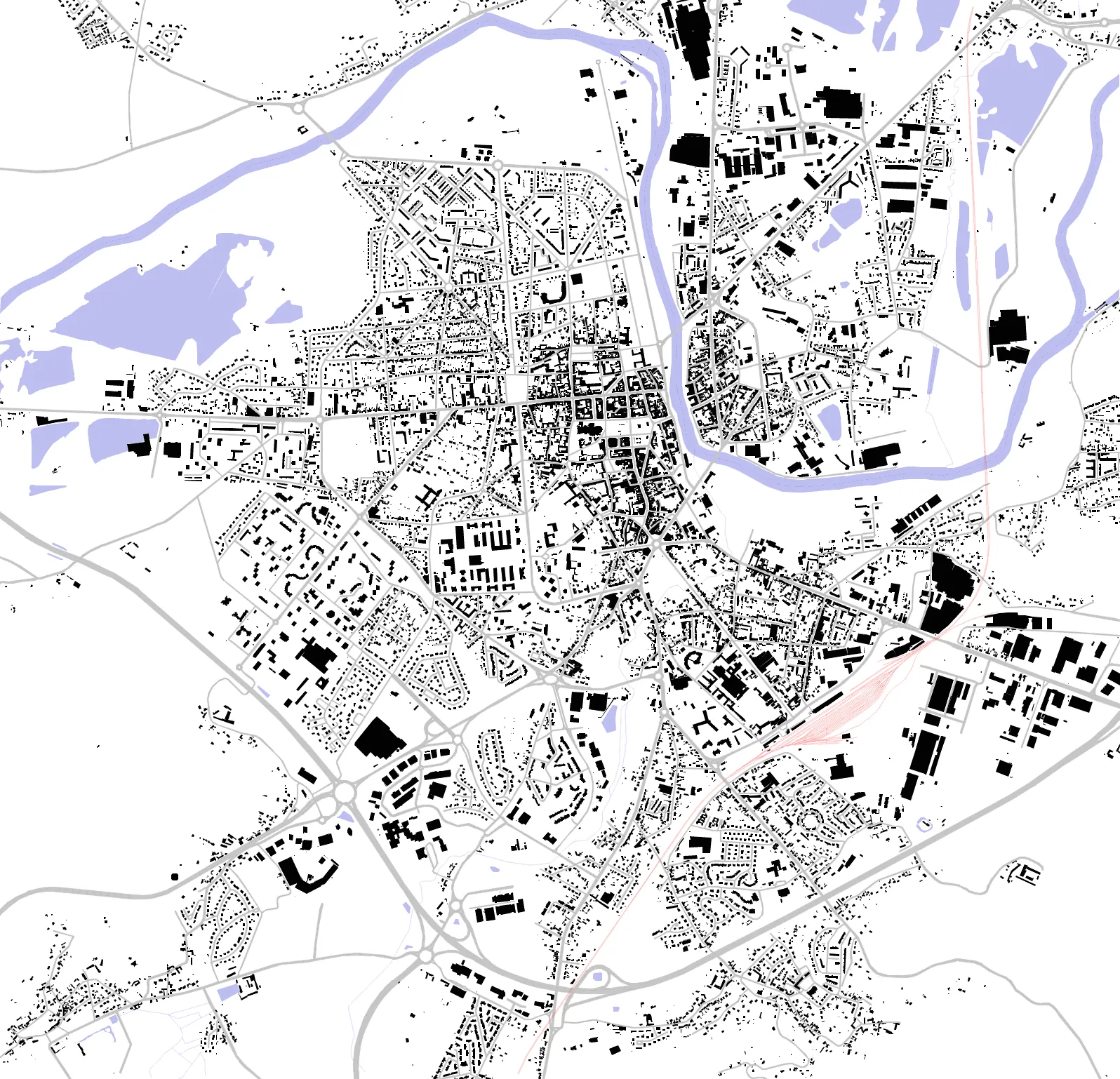 Soissons figure ground plan