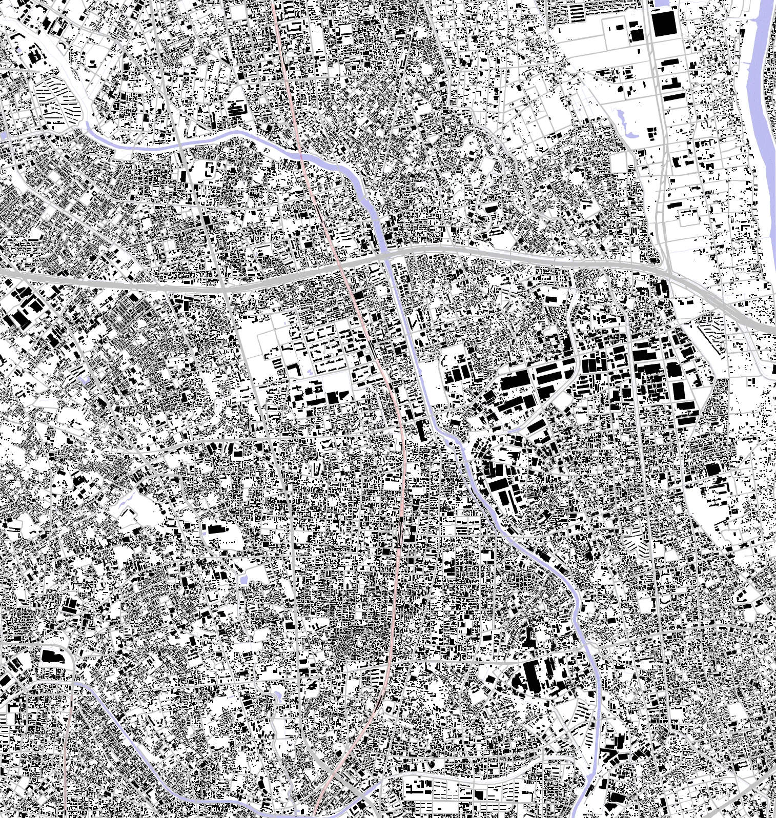草加市 図と地のプラン
