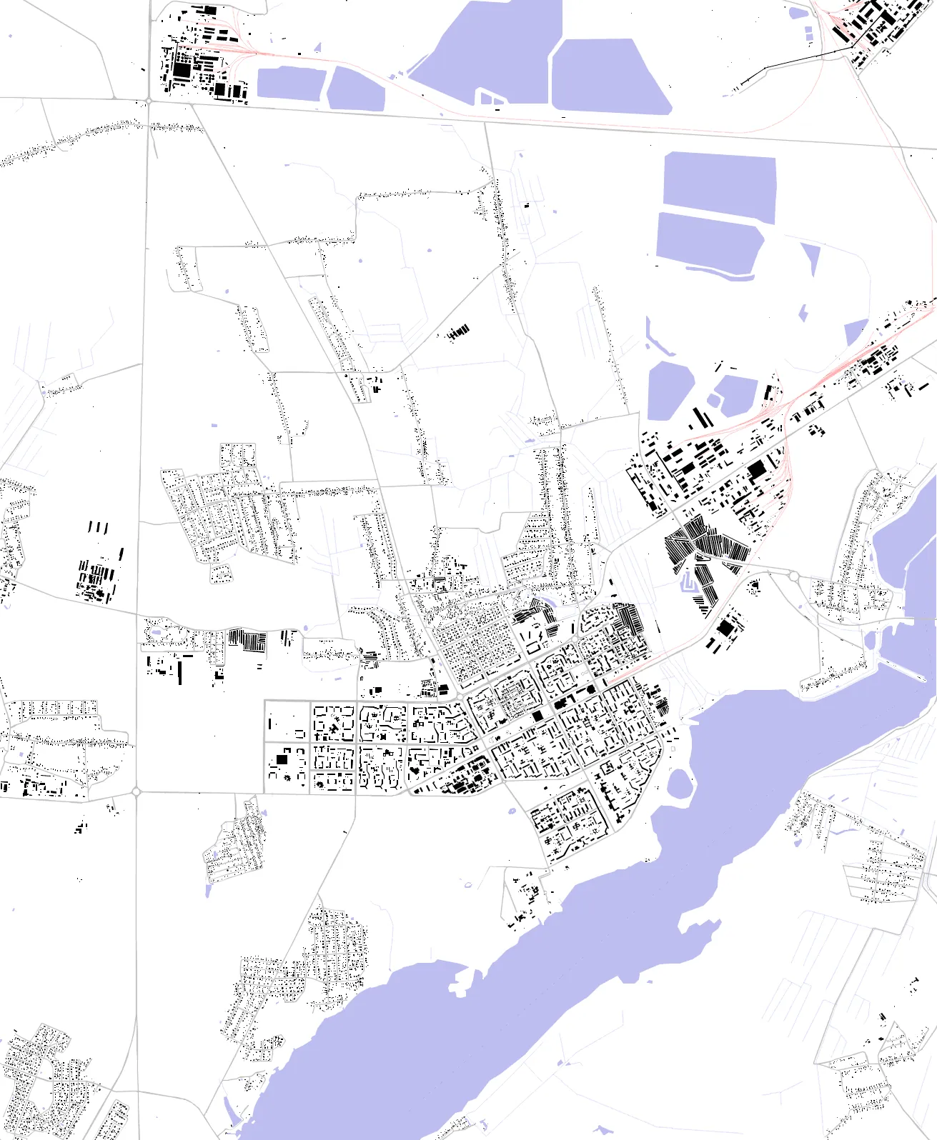 Солигорск figure ground plan