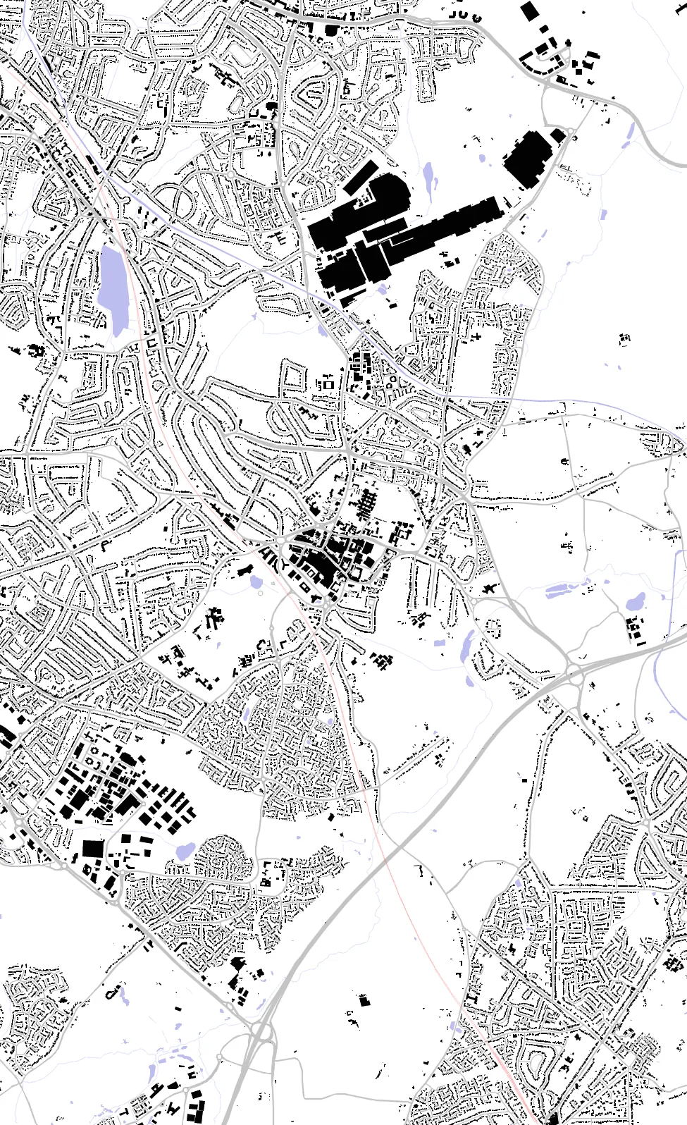 Solihull figure ground plan