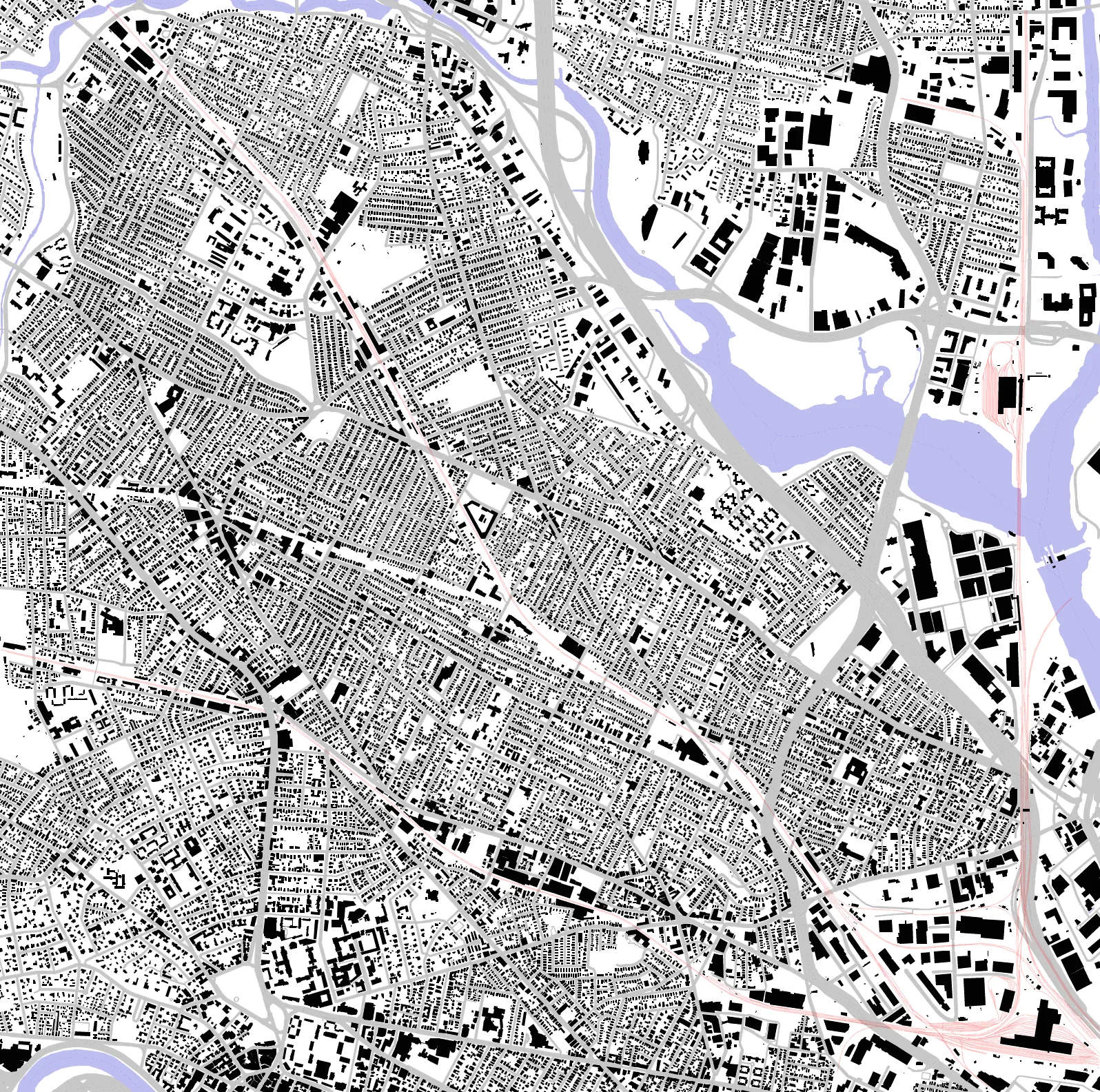 Somerville figure ground plan