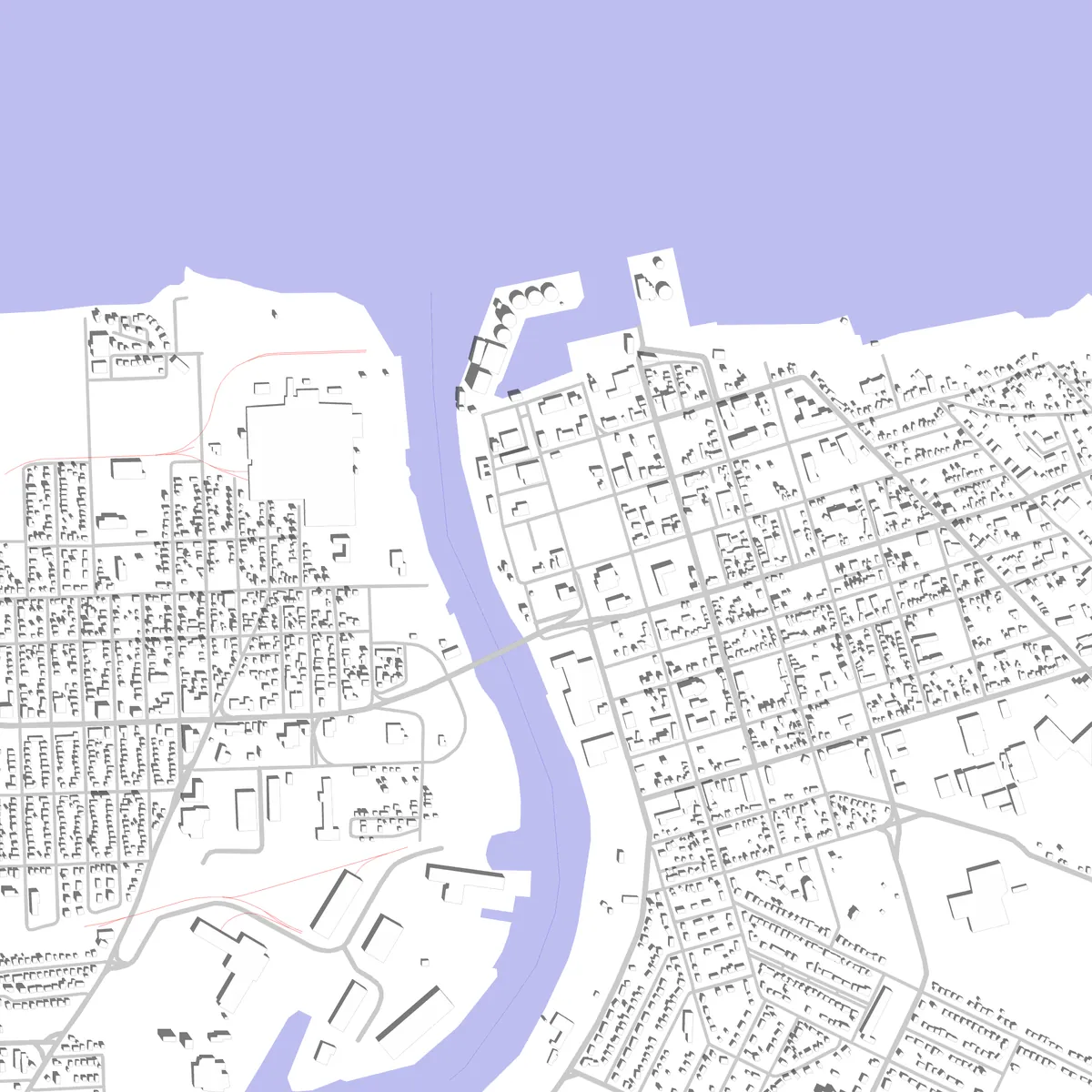 Sorel-Tracy site plan (2.5 km)