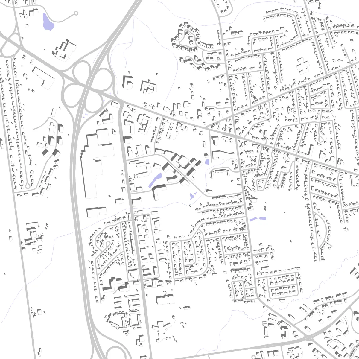 South Burlington site plan (2.5 km)