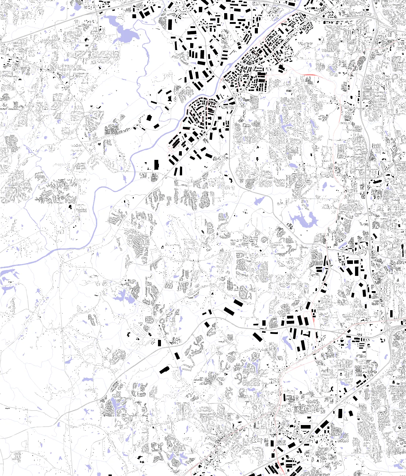 South Fulton figure ground plan