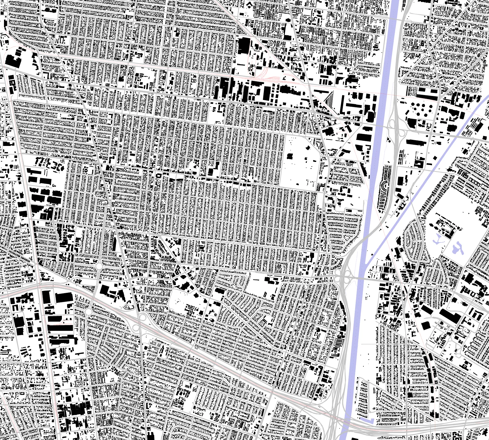 South Gate figure ground plan