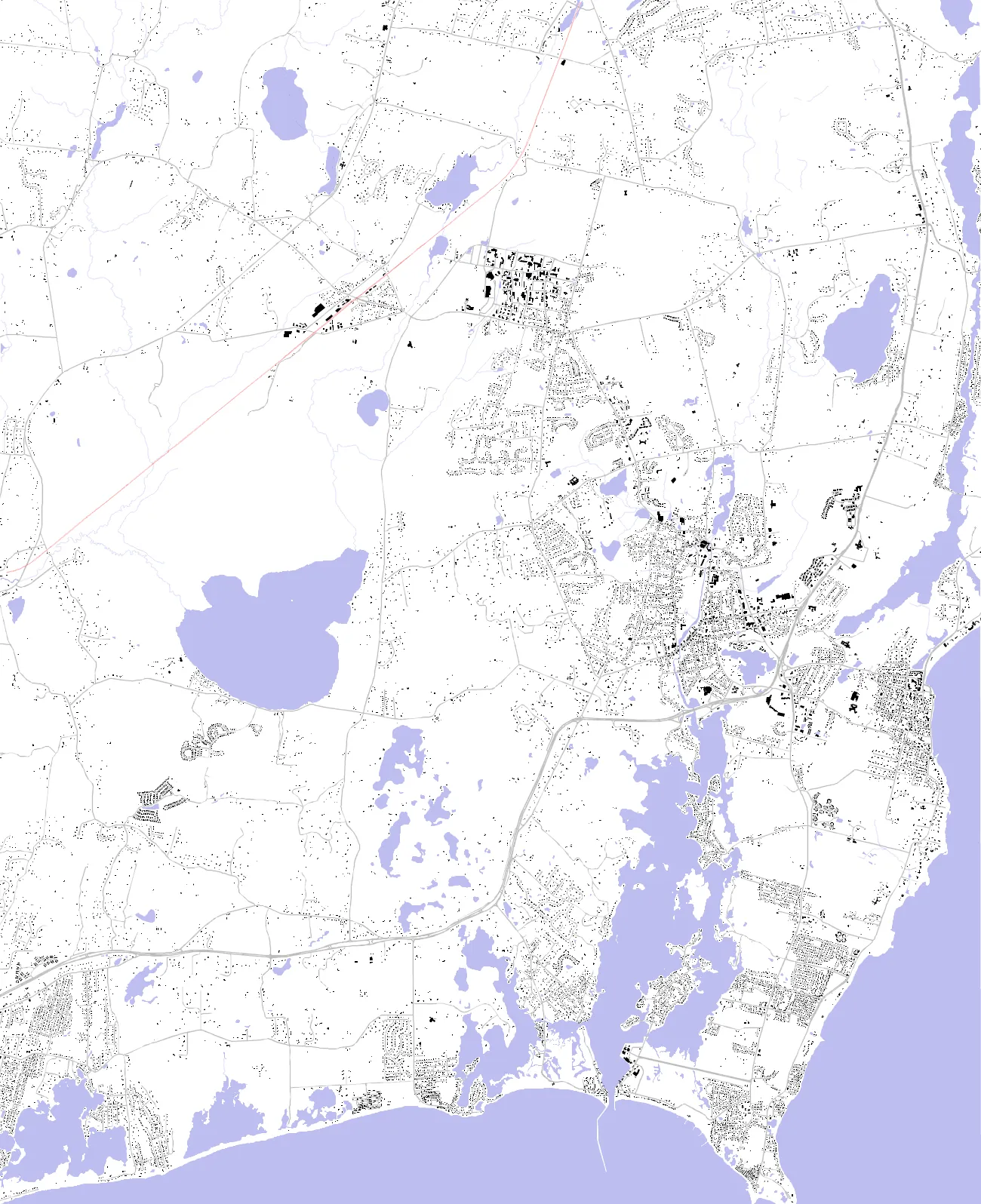 South Kingstown figure ground plan