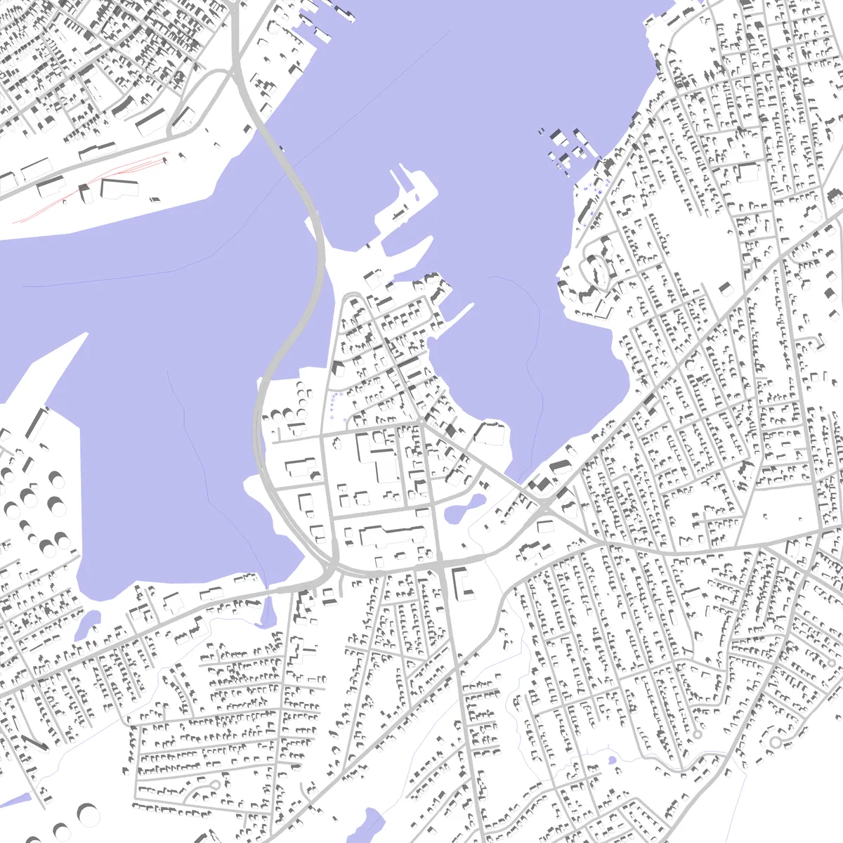 South Portland site plan (2.5 km)