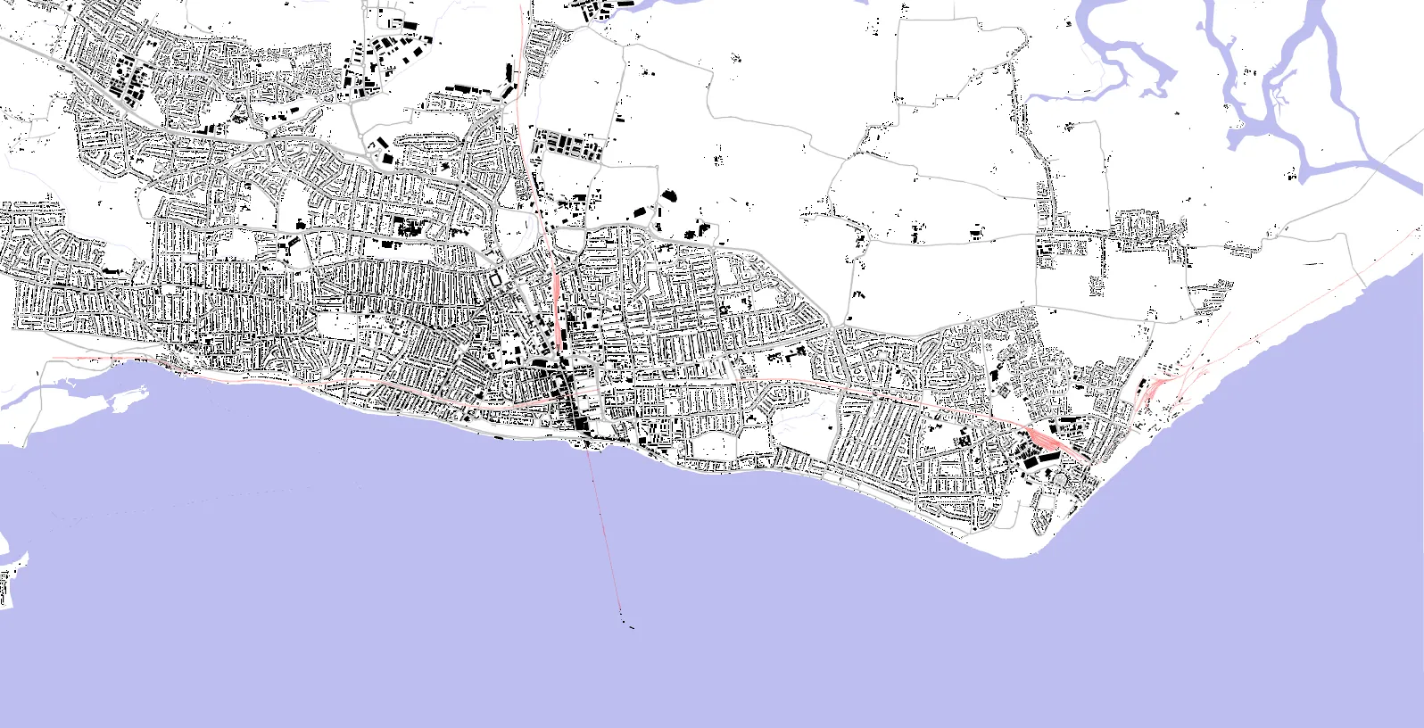 Southend-on-Sea figure ground plan