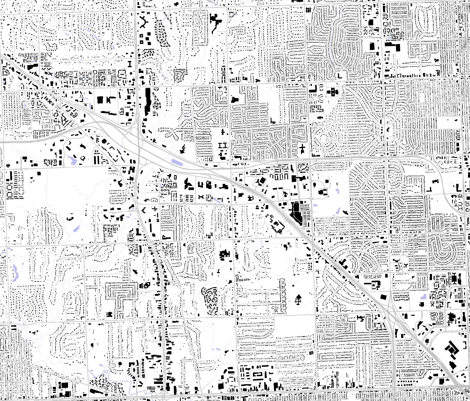 Southfield figure ground plan