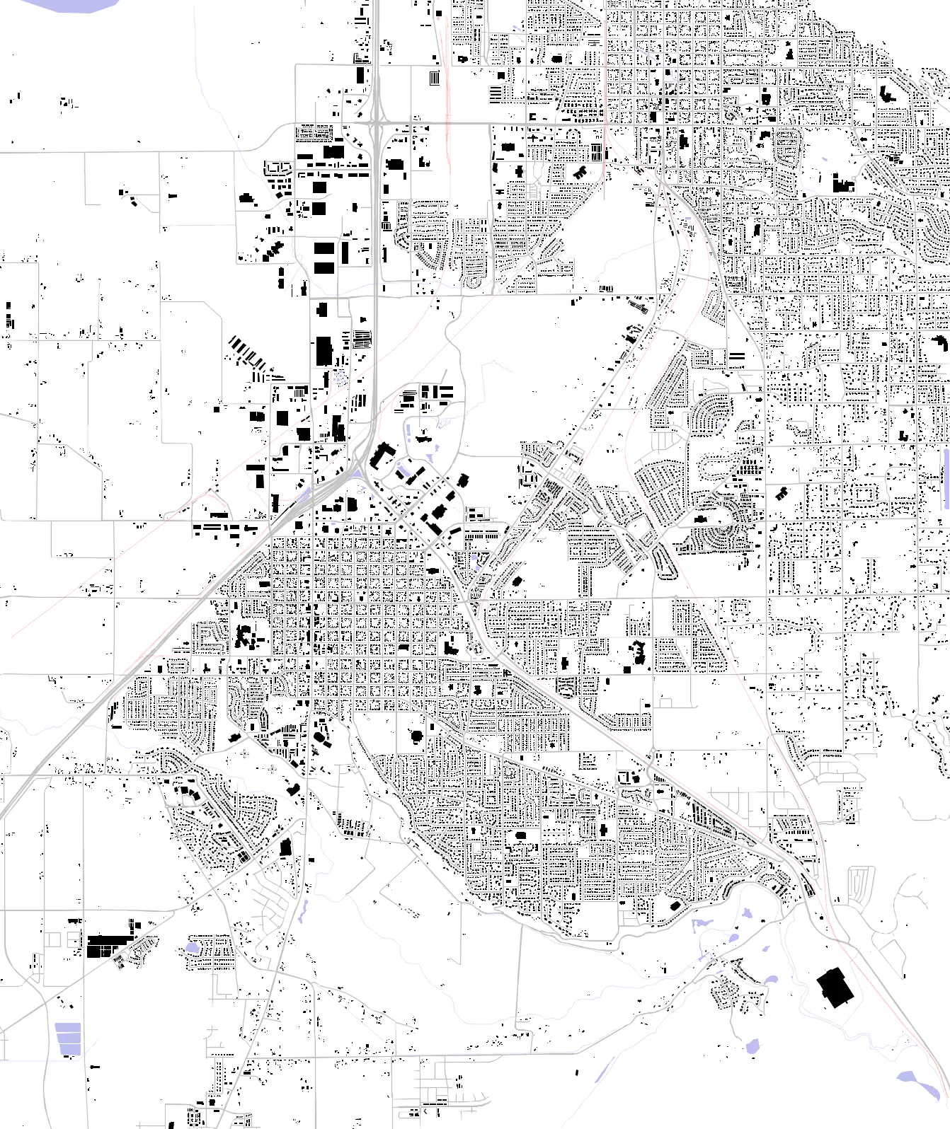 Spanish Fork figure ground plan