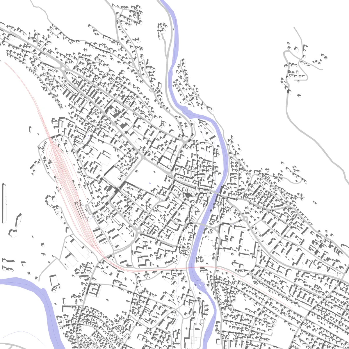 Spittal an der Drau Lageplan (2,5 km)