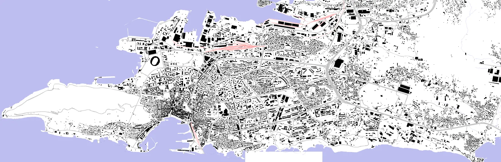 Split figure ground plan