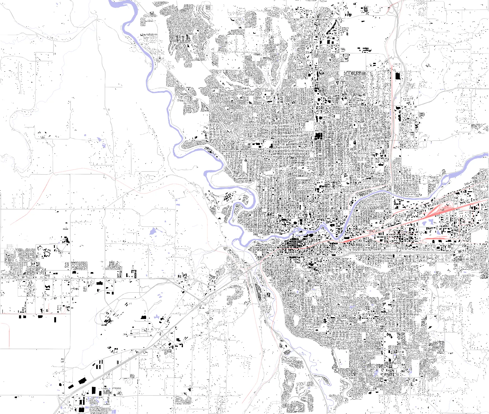 Spokane figure ground plan