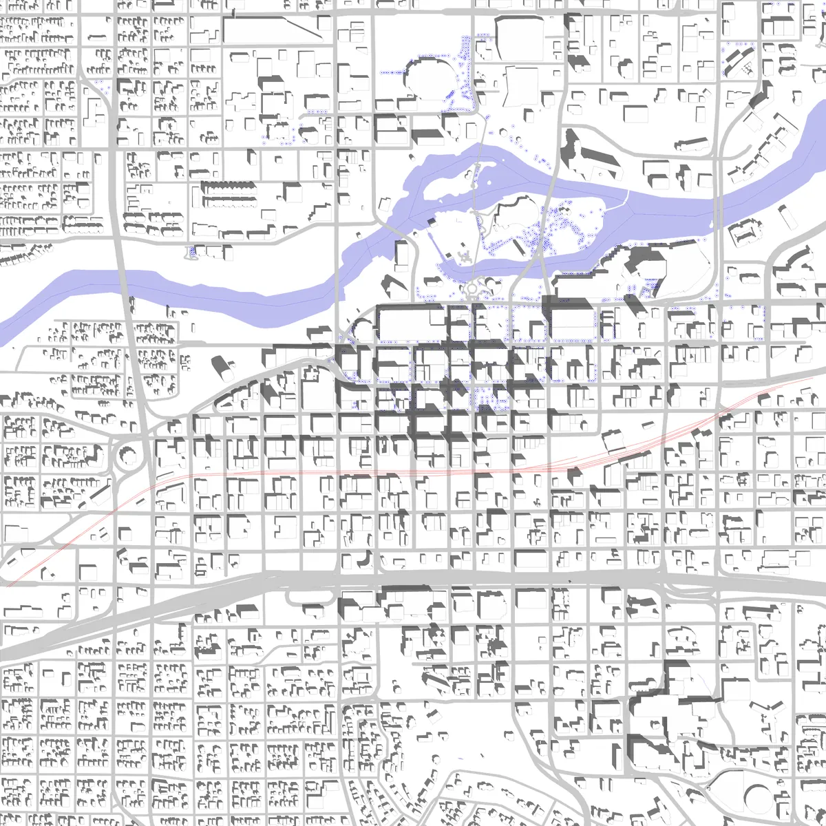 Spokane site plan (2.5 km)