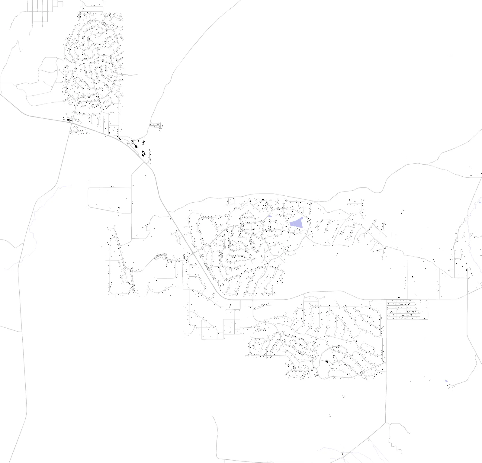 Spring Creek figure ground plan