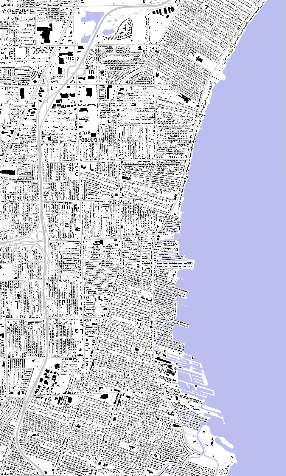 St. Clair Shores figure ground plan