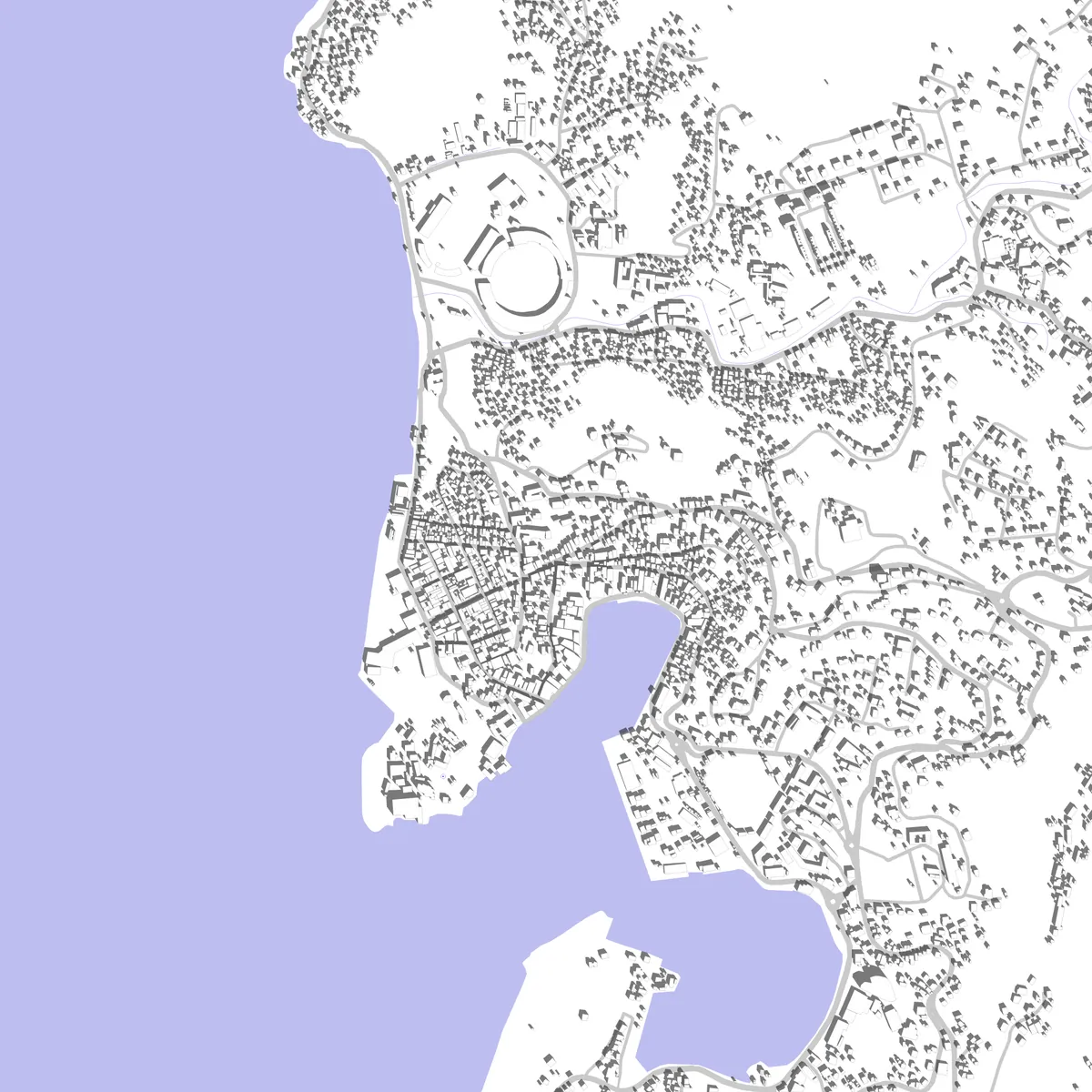 St. George's site plan (2.5 km)