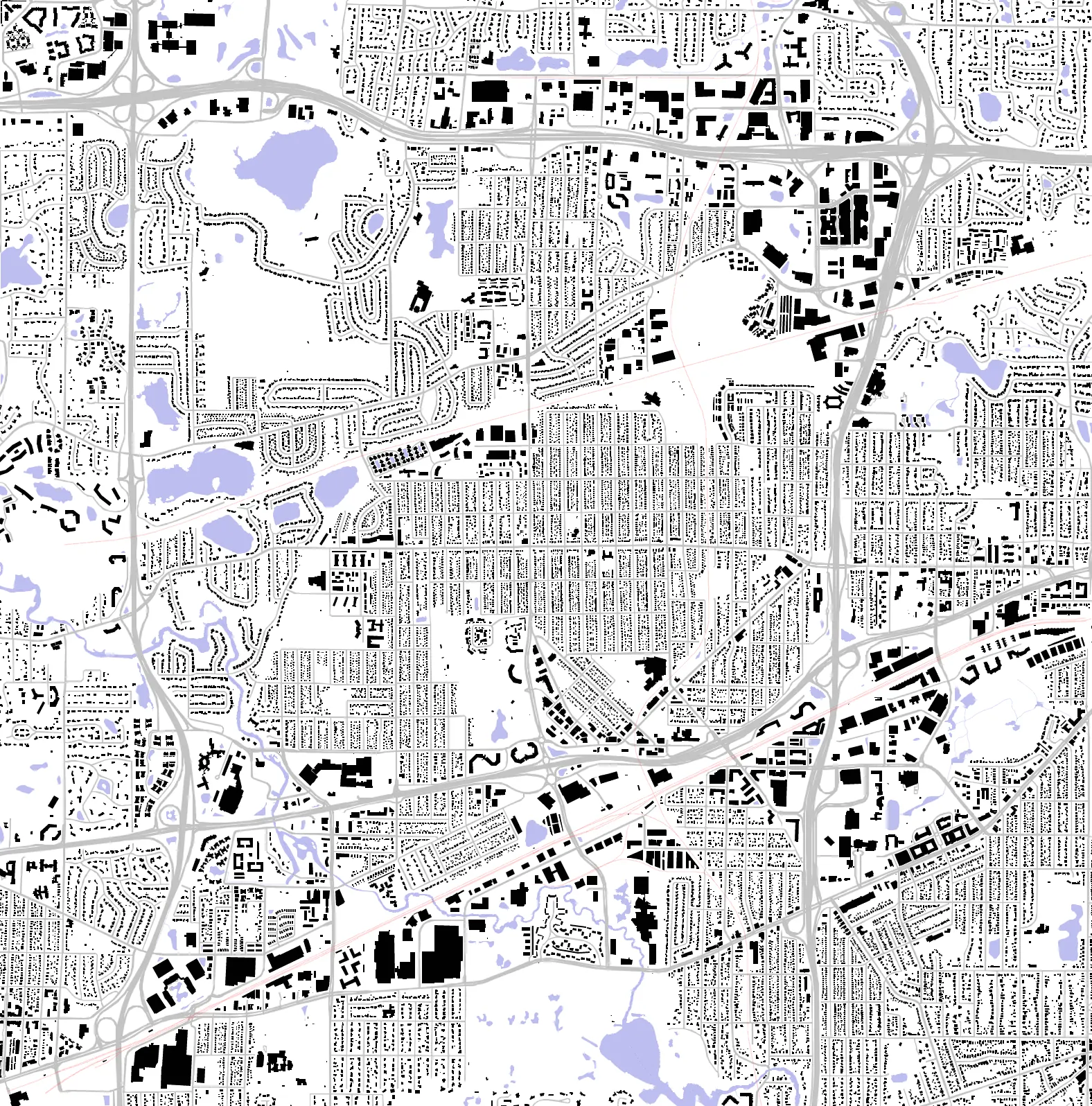 St. Louis Park figure ground plan