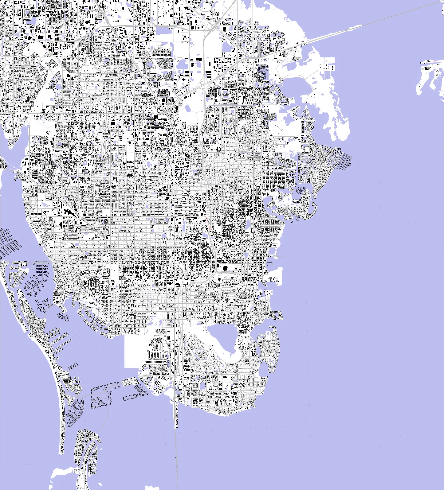 St. Petersburg figure ground plan