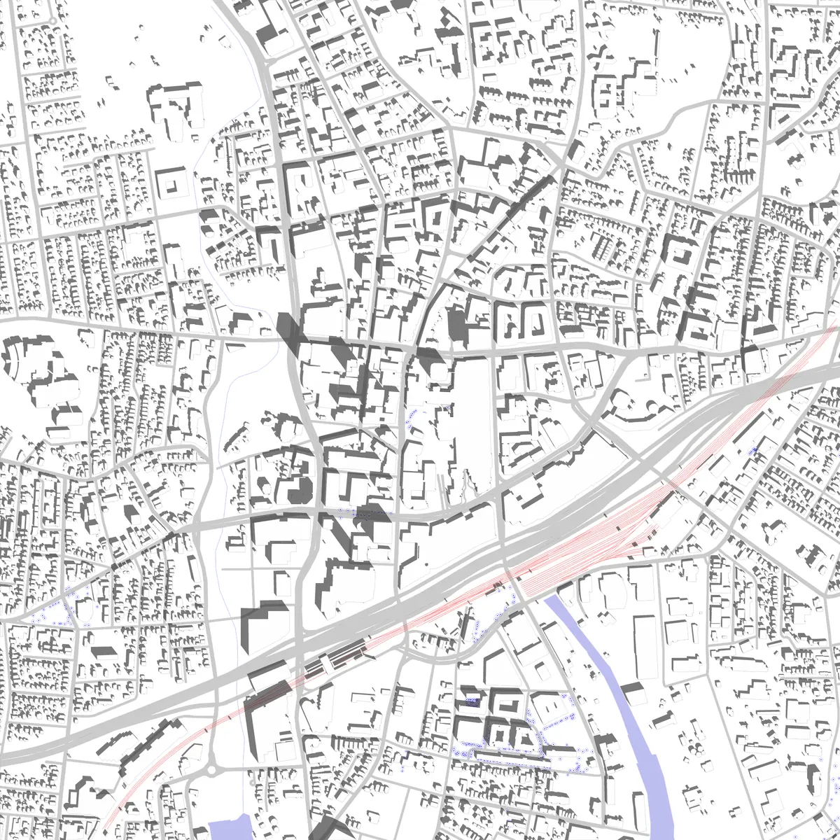 Stamford site plan (2.5 km)