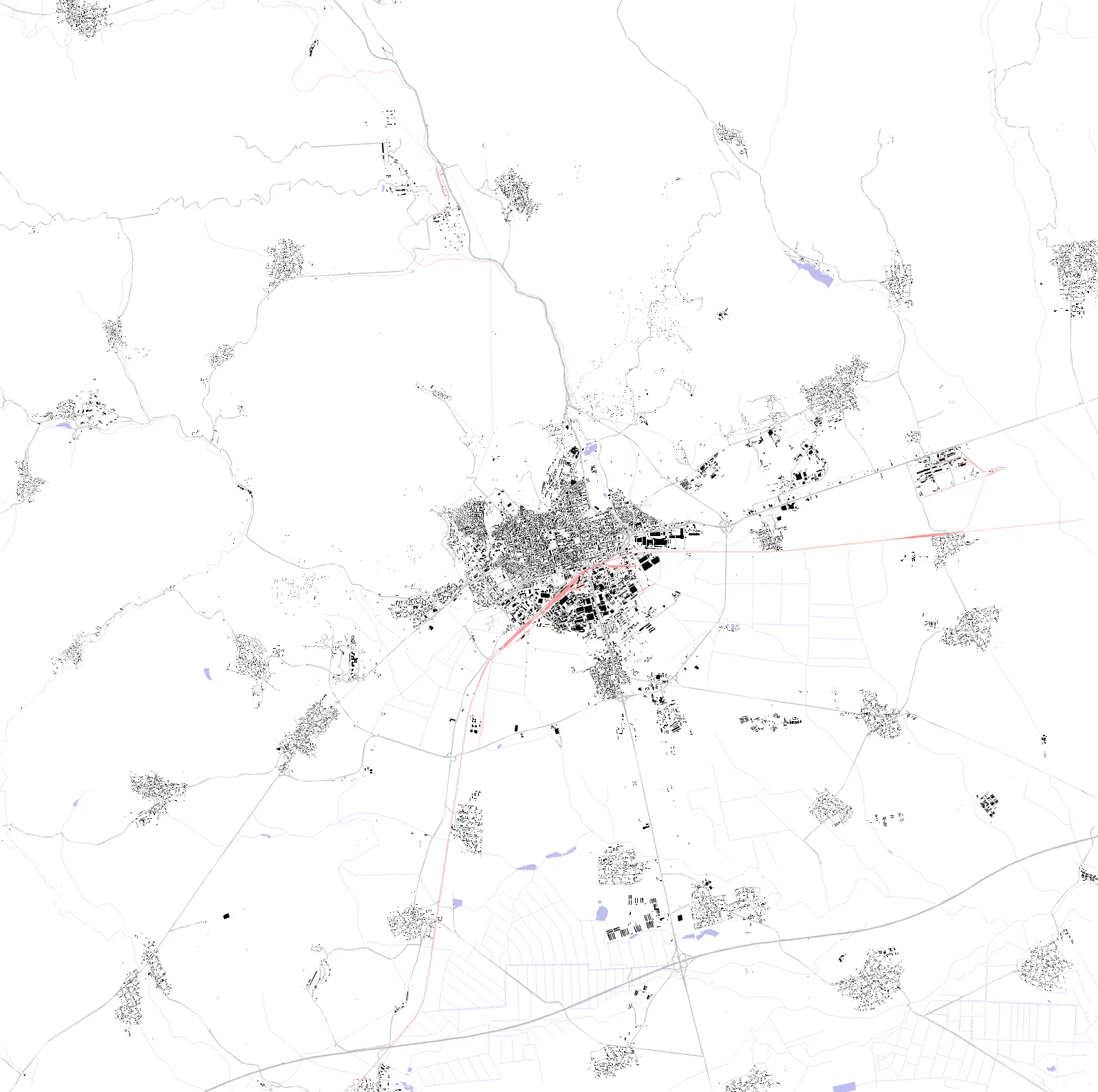 Stara Zagora figure ground plan