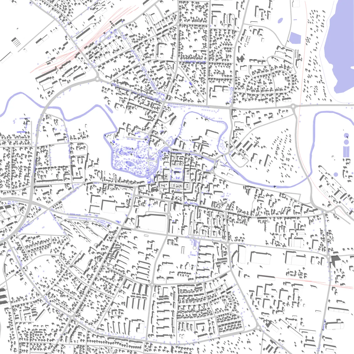 Starogard Gdański plan zagospodarowania (2,5 km)