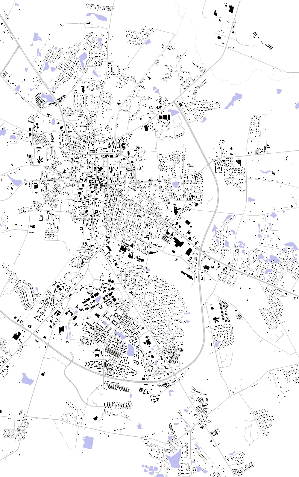 Statesboro figure ground plan