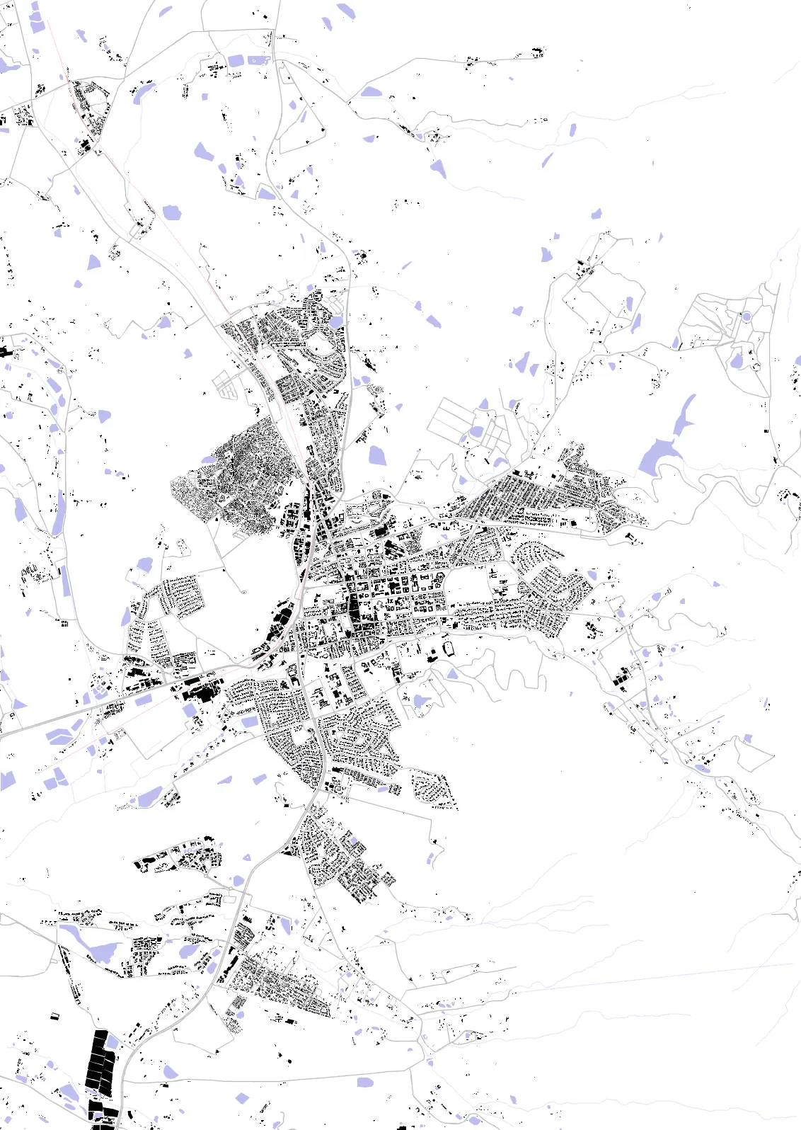 Stellenbosch figure ground plan