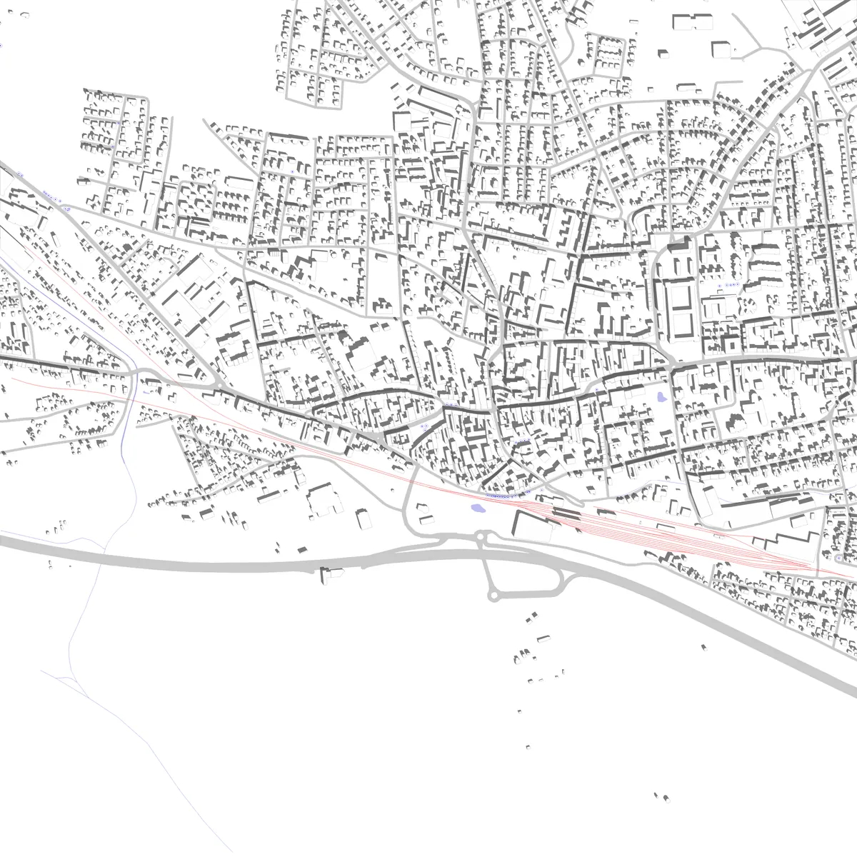 Stockerau Lageplan (2,5 km)