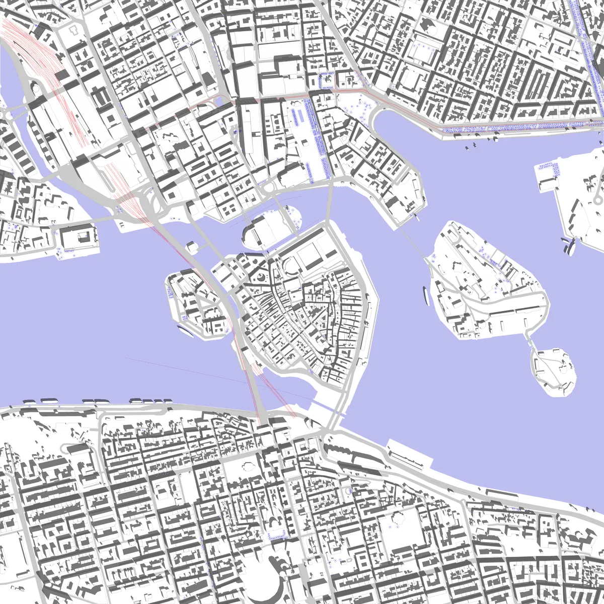 Stockholm situationsplan (2,5 km)