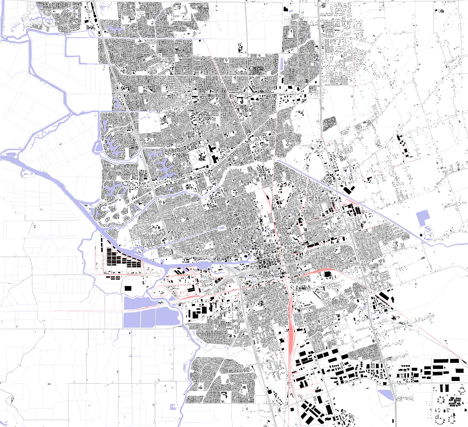 Stockton figure ground plan