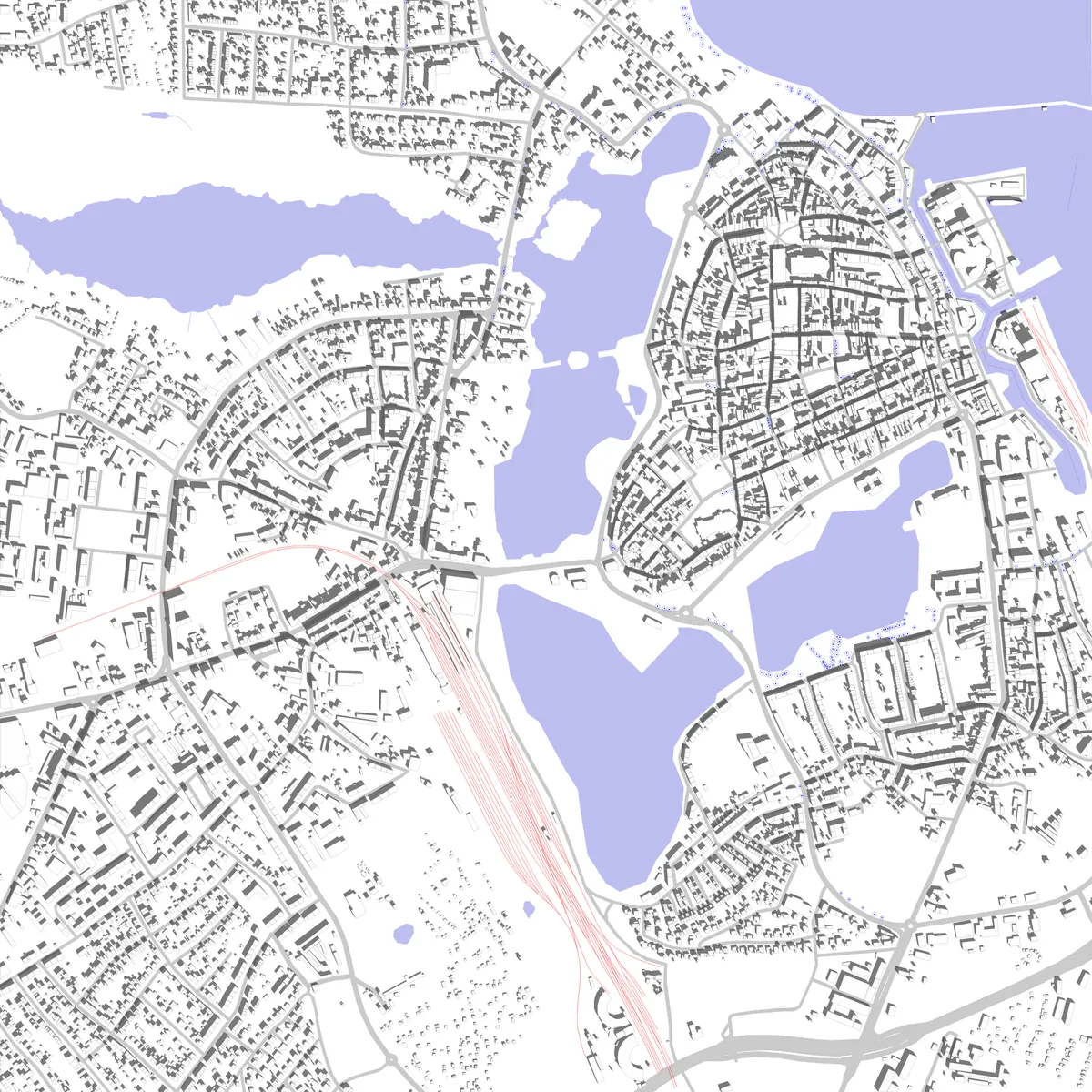 Stralsund Lageplan (2,5 km)