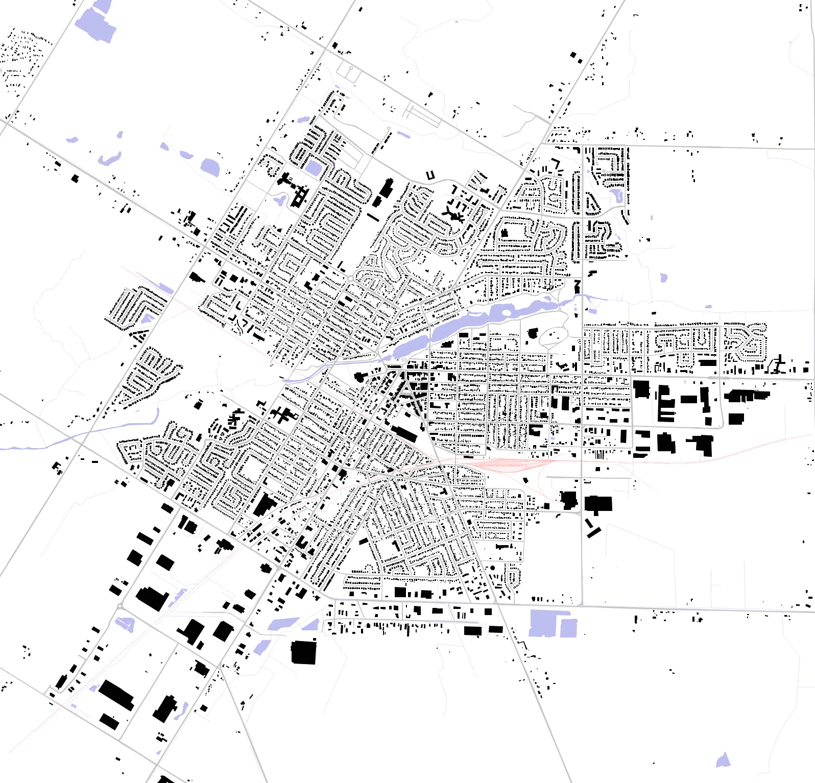 Stratford figure ground plan